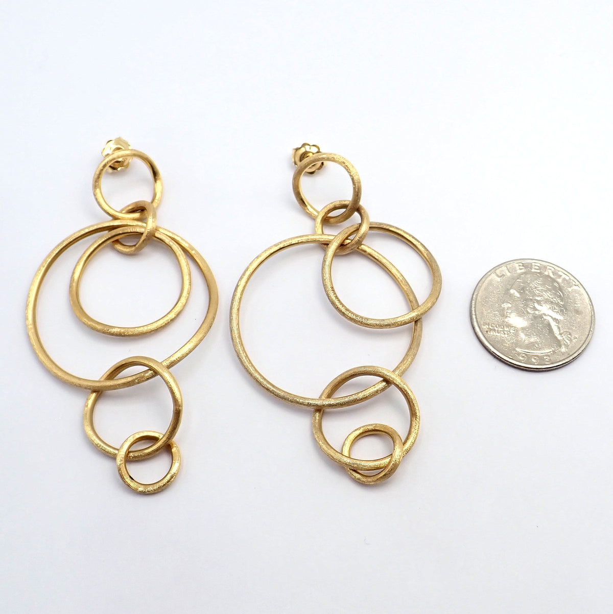 Marco Bicego Jewelry & Watches:Fine Jewelry:Earrings Authentic! Marco Bicego 18k Yellow Gold Large Jaipur Dangle Earrings