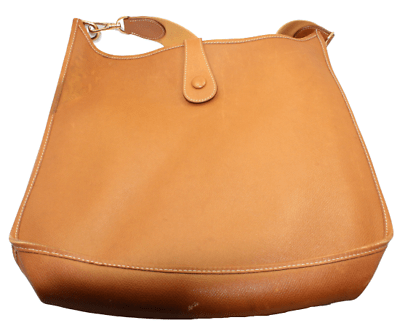 Authentic! Hermes Evelyne Brown Epsom Leather GM Handbag Purse | Fortrove