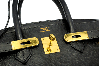 Hermes Clothing, Shoes & Accessories:Women:Women's Bags & Handbags AUTH. GREAT CONDITION HERMES 35CM BLACK GARANCE EPSOM BIRKIN HANDBAG YEAR 2002