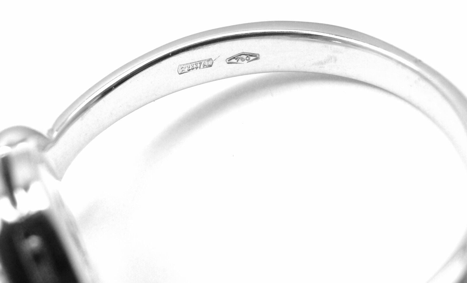Authentic! Bvlgari Bulgari Flip 18k White Gold Diamond Band Ring | Fortrove