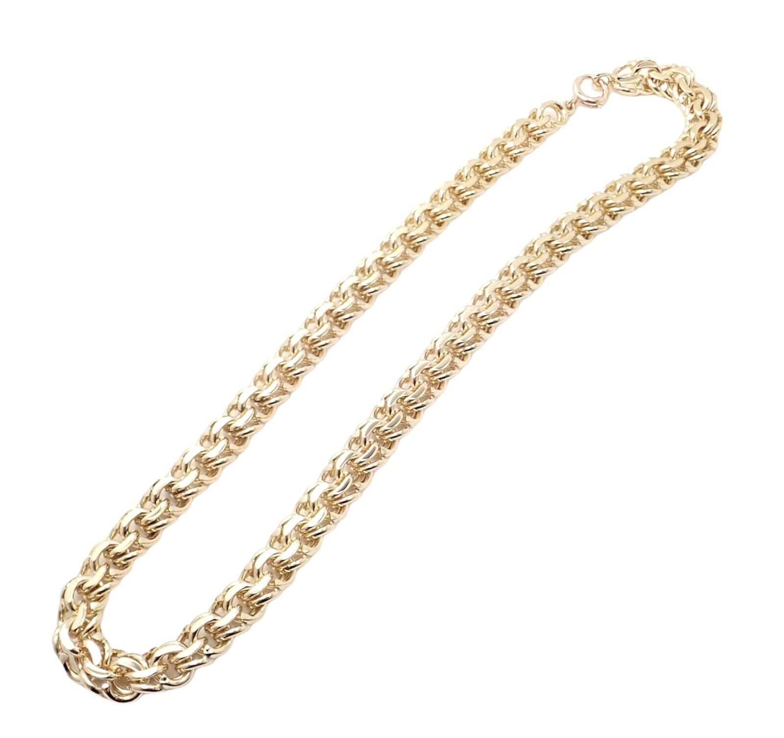 Rare! Vintage Authentic Tiffany & Co 14k Yellow Gold Link Chain Necklace | Fortrove