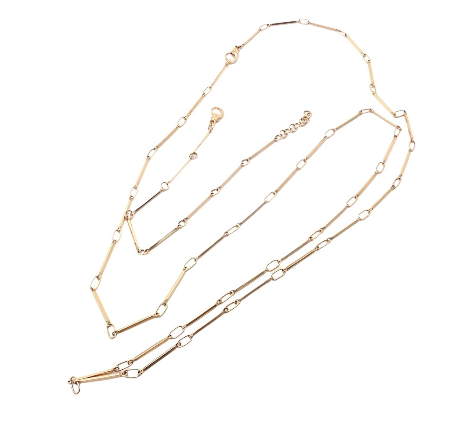 Rare! Vintage Pomellato 18k Rose Gold Long Chain Necklace + Bracelet Set 38.25" | Fortrove