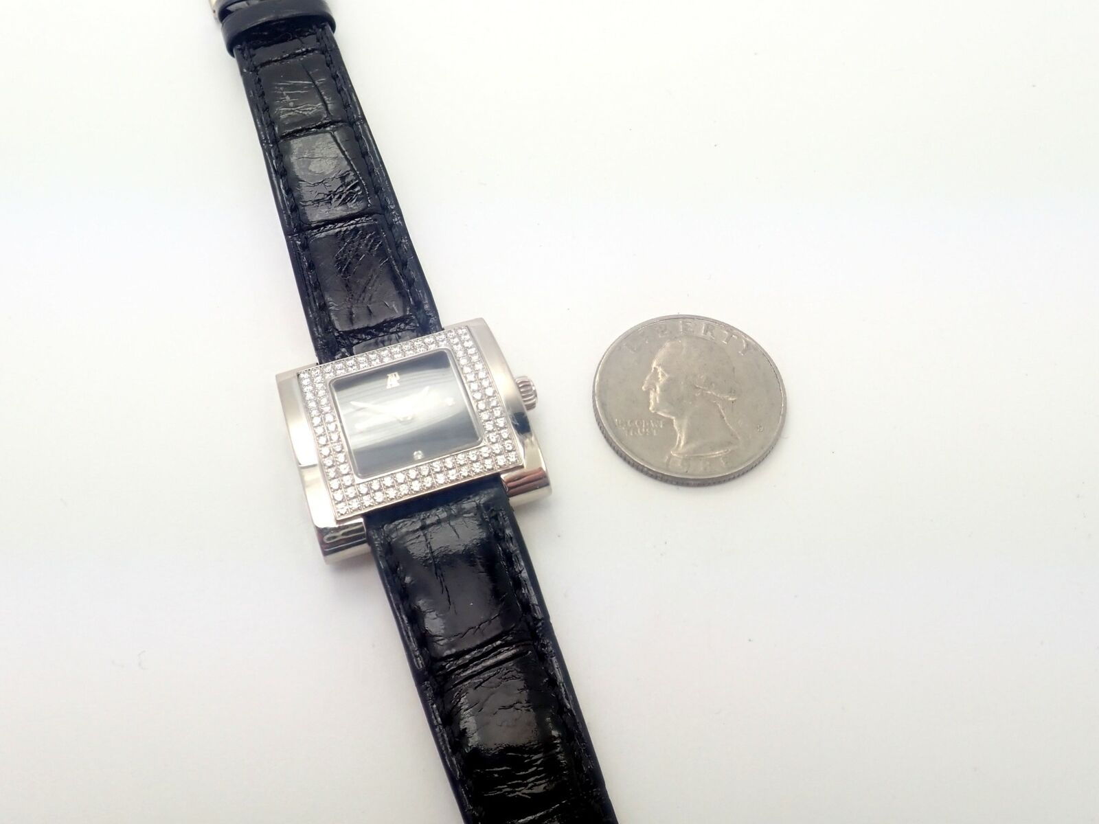 Authentic! Vintage Audemars Piguet 18k White Gold 1.15ct Diamond Ladies Watch | Fortrove