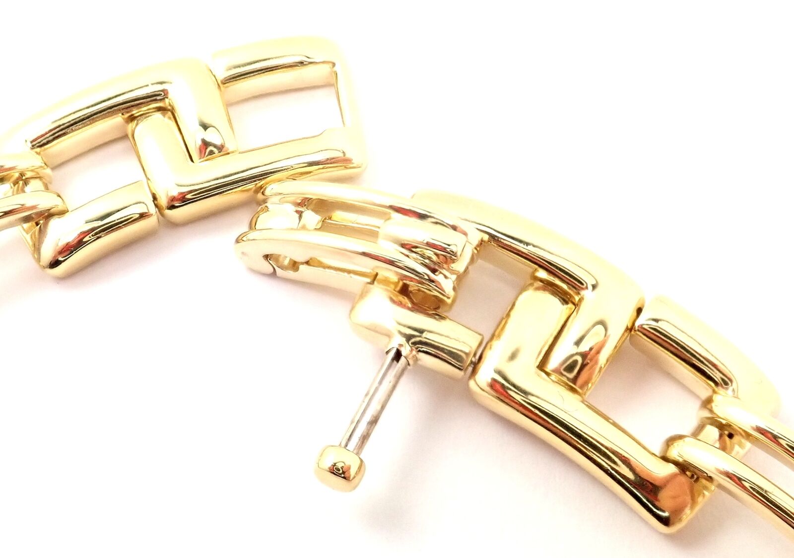 Rare! Authentic Tiffany & Co 18k Yellow Gold Wide Link Necklace 2001 | Fortrove