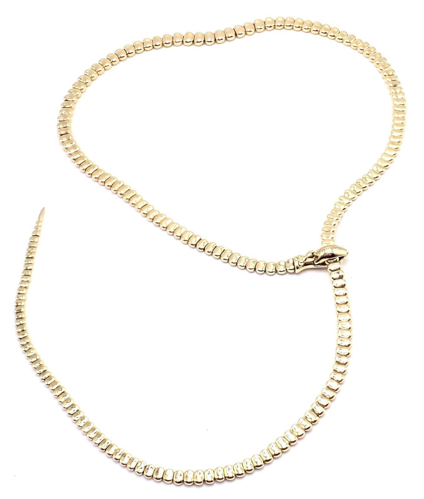 Tiffany & Co. Jewelry & Watches:Fine Jewelry:Necklaces & Pendants Authentic! Tiffany & Co Elsa Peretti 18k Yellow Gold Snake Lariat Long Necklace