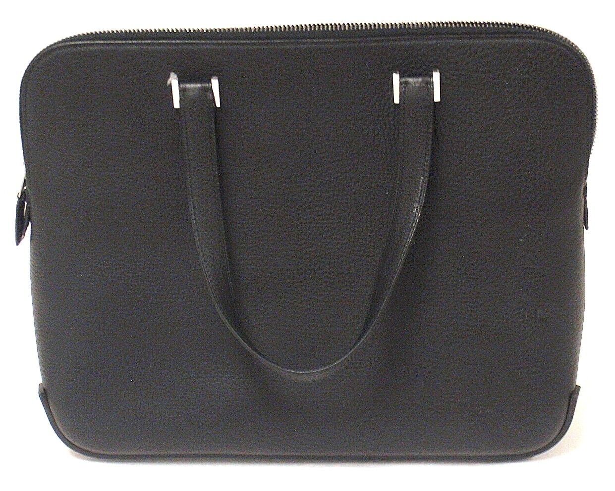 EXCELLENT CONDITION HERMES BLACK CHEVRE LEATHER ESCAPADE HANDBAG | Fortrove
