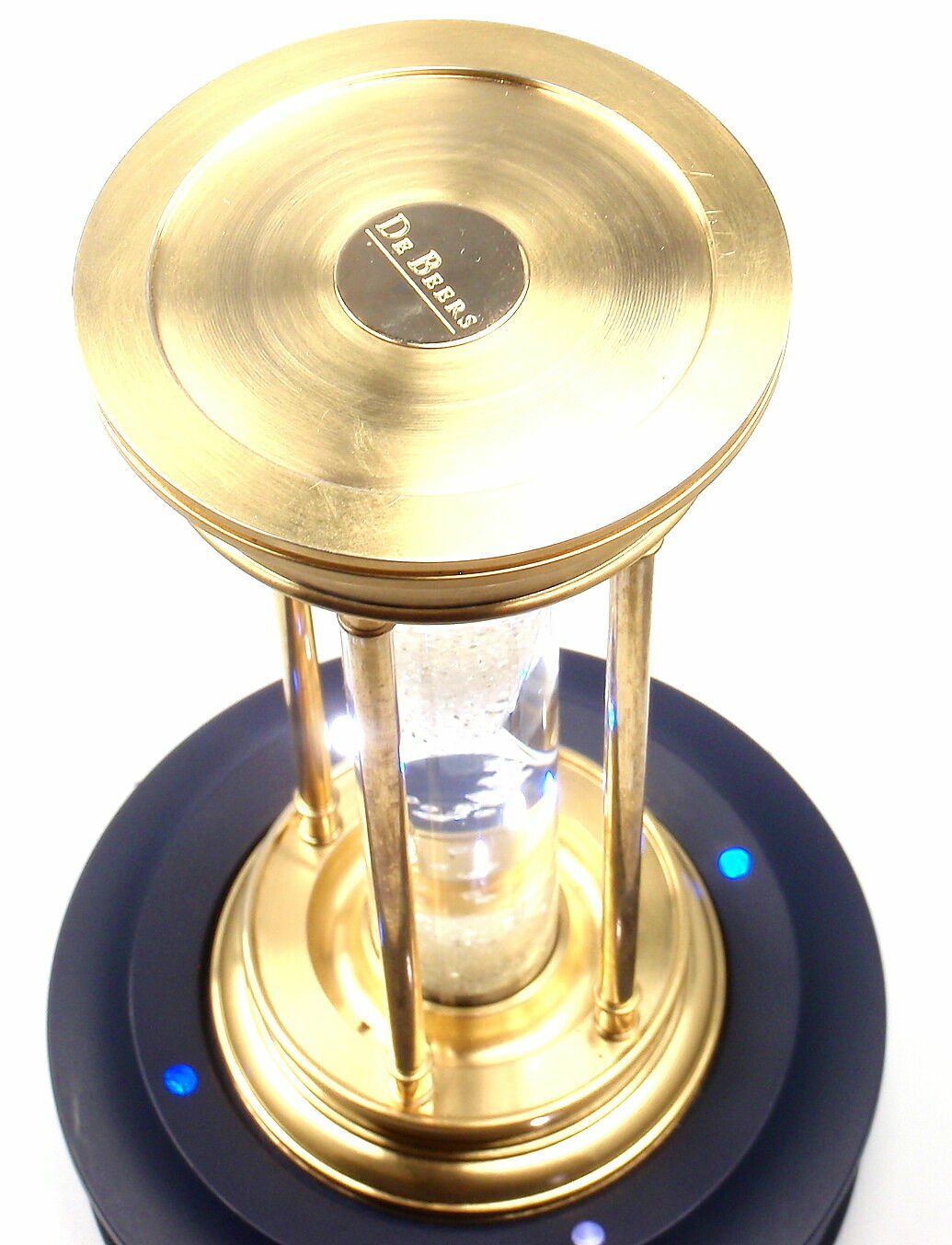 Very Rare! De Beers Limited Edition Millennium 2000 Diamond Brass Hourglass | Fortrove