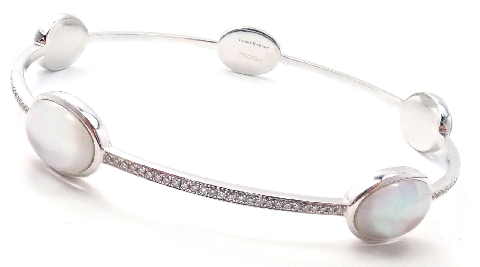 Ivanka Trump Bubble 18k Gold Diamond Crystal MOP Set Necklace Bracelet Earrings | Fortrove