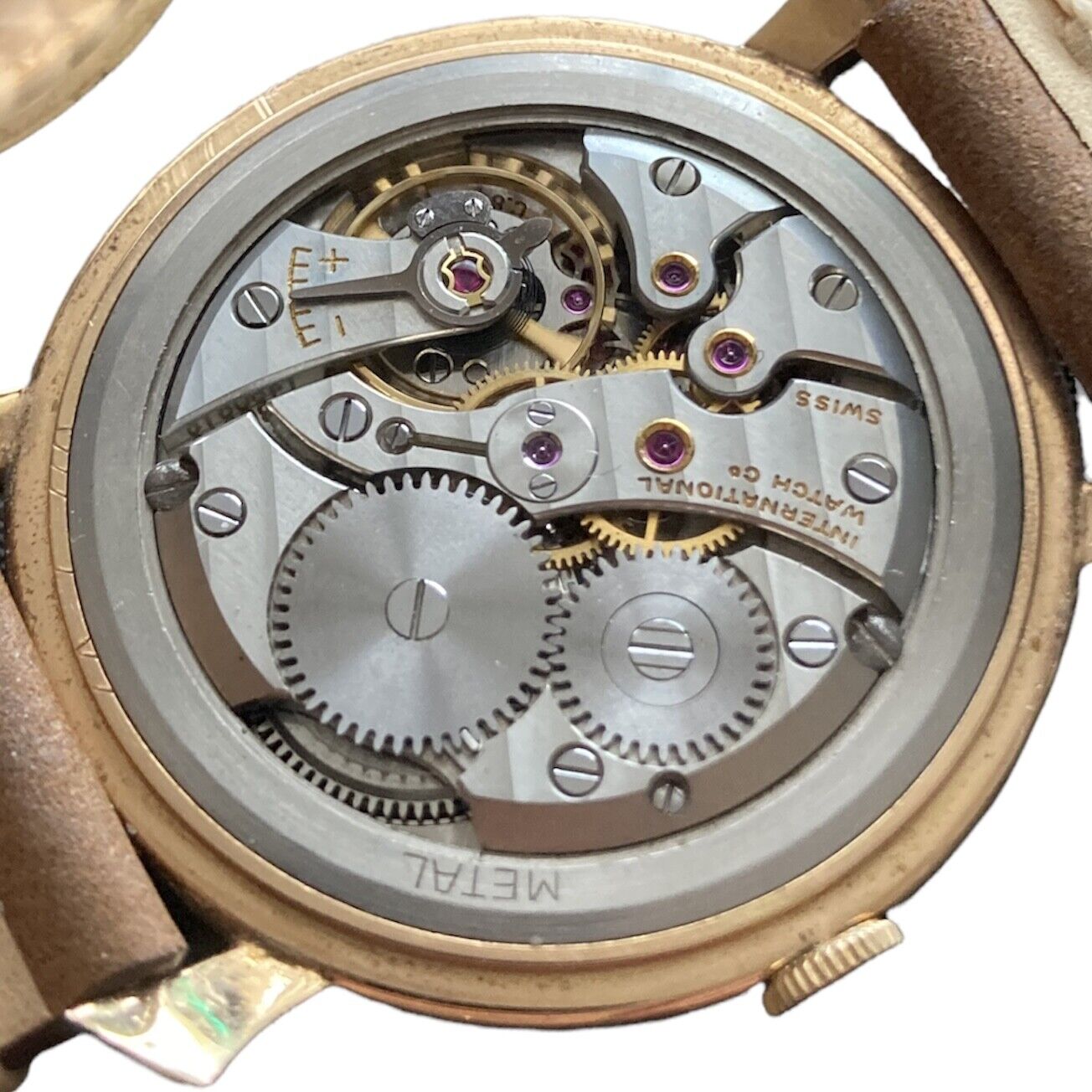 Authentic! IWC Schaffhausen International Watch Co 18k Yellow Gold Manual Watch | Fortrove