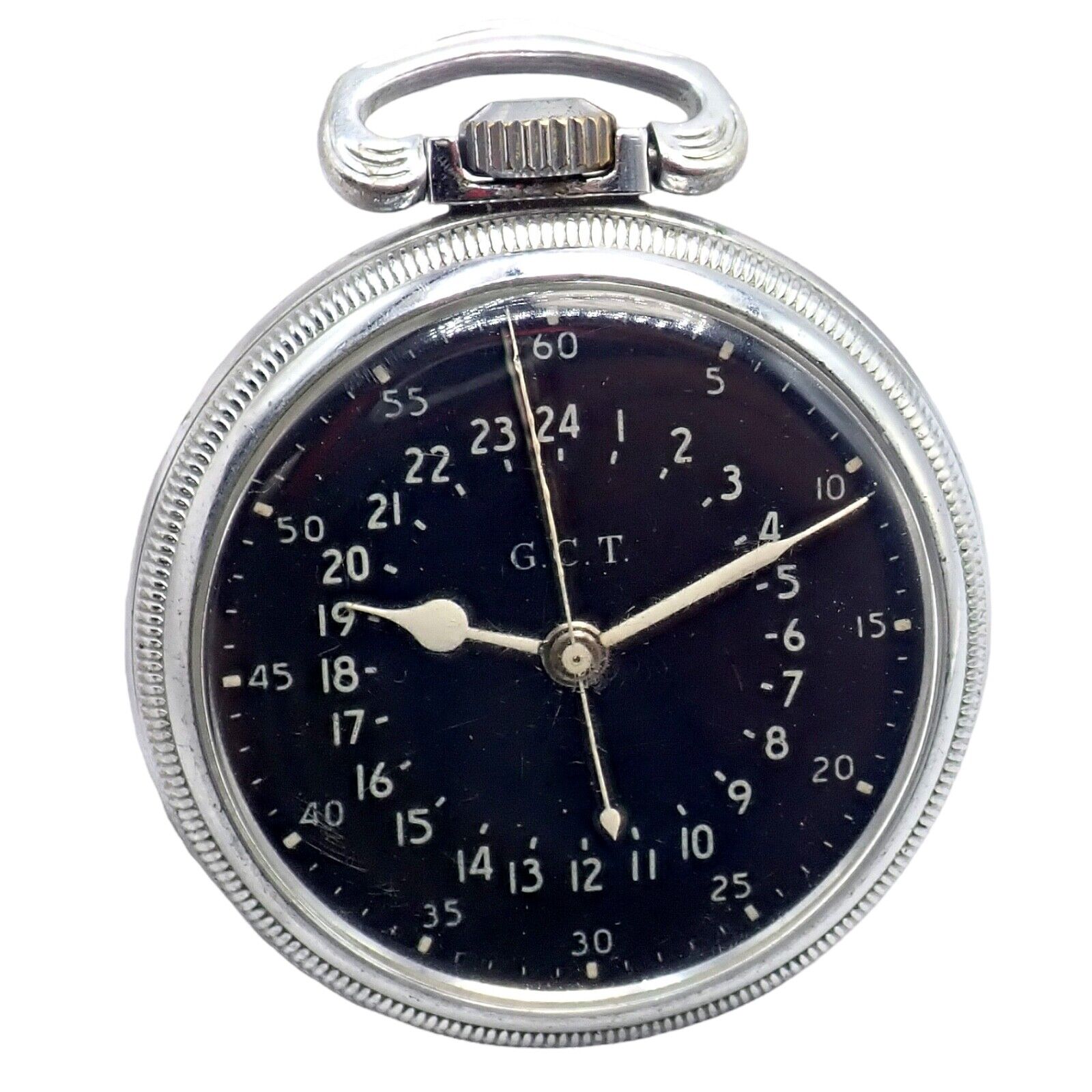 Hamilton GCT Pocket Watch 22 Jewels Dates To 1942 Keeps Exceptional Time 4992B | Fortrove
