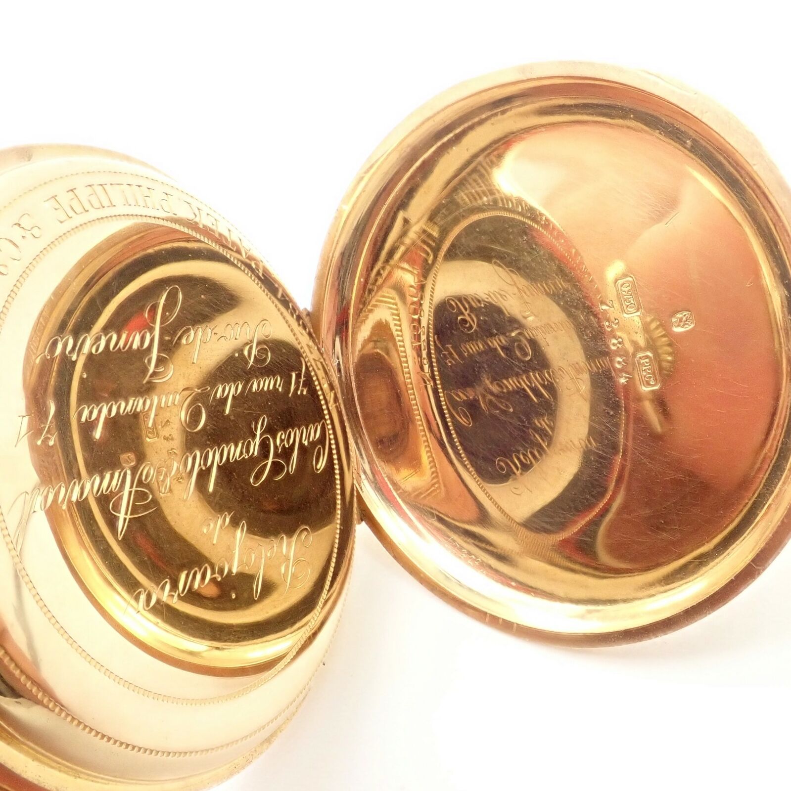 Rare! Patek Philippe 18k Yellow Gold Triple Signed 20s Pocket Watch c. 1890's | Fortrove