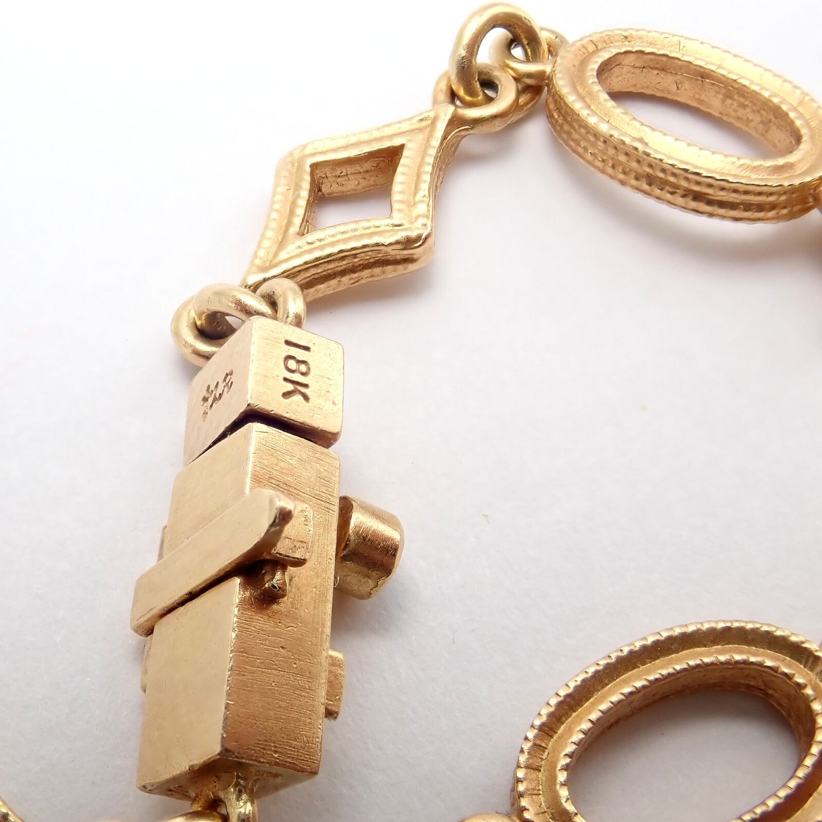 Rare Loree Rodkin 18k Yellow Gold Diamond Cross Bracelet | Fortrove