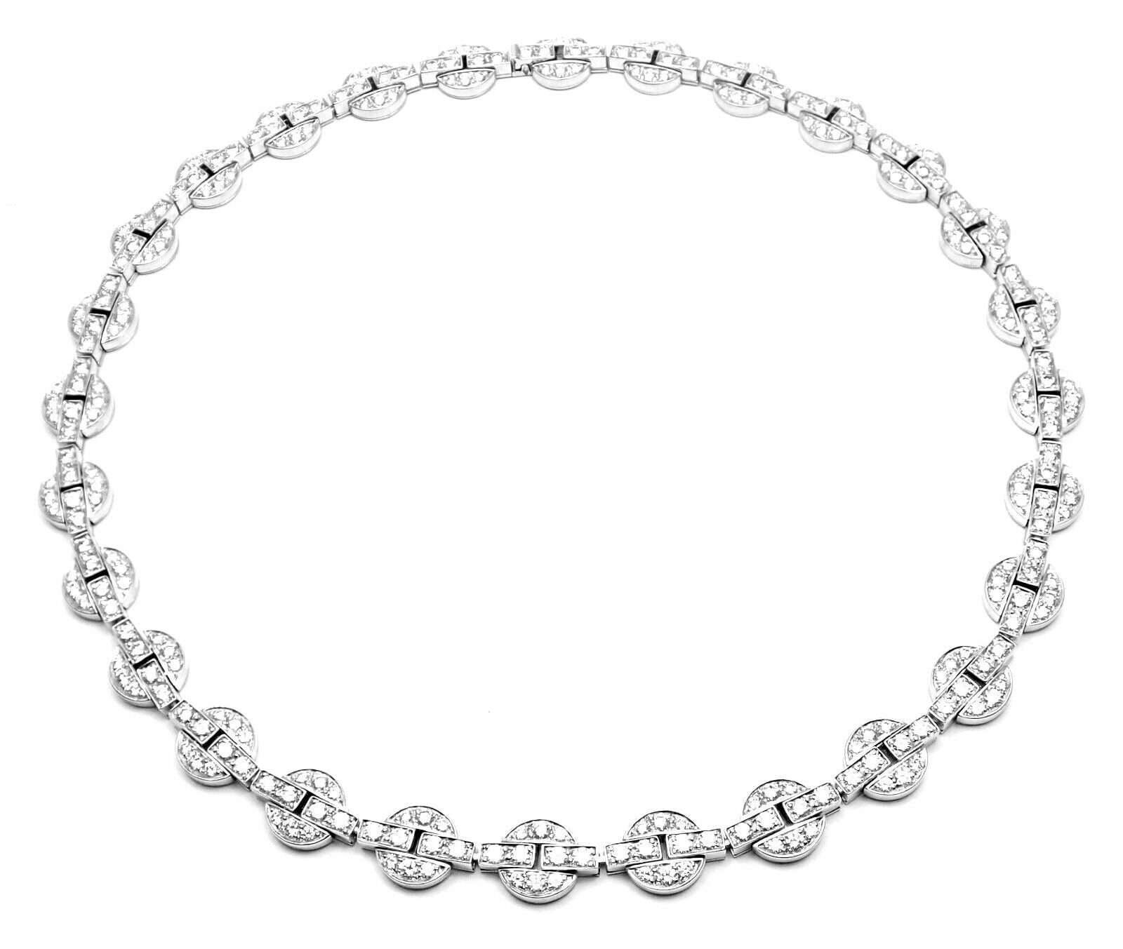Rare! Authentic Cartier Orissa 18k White Gold Diamond Necklace Certificate Box | Fortrove