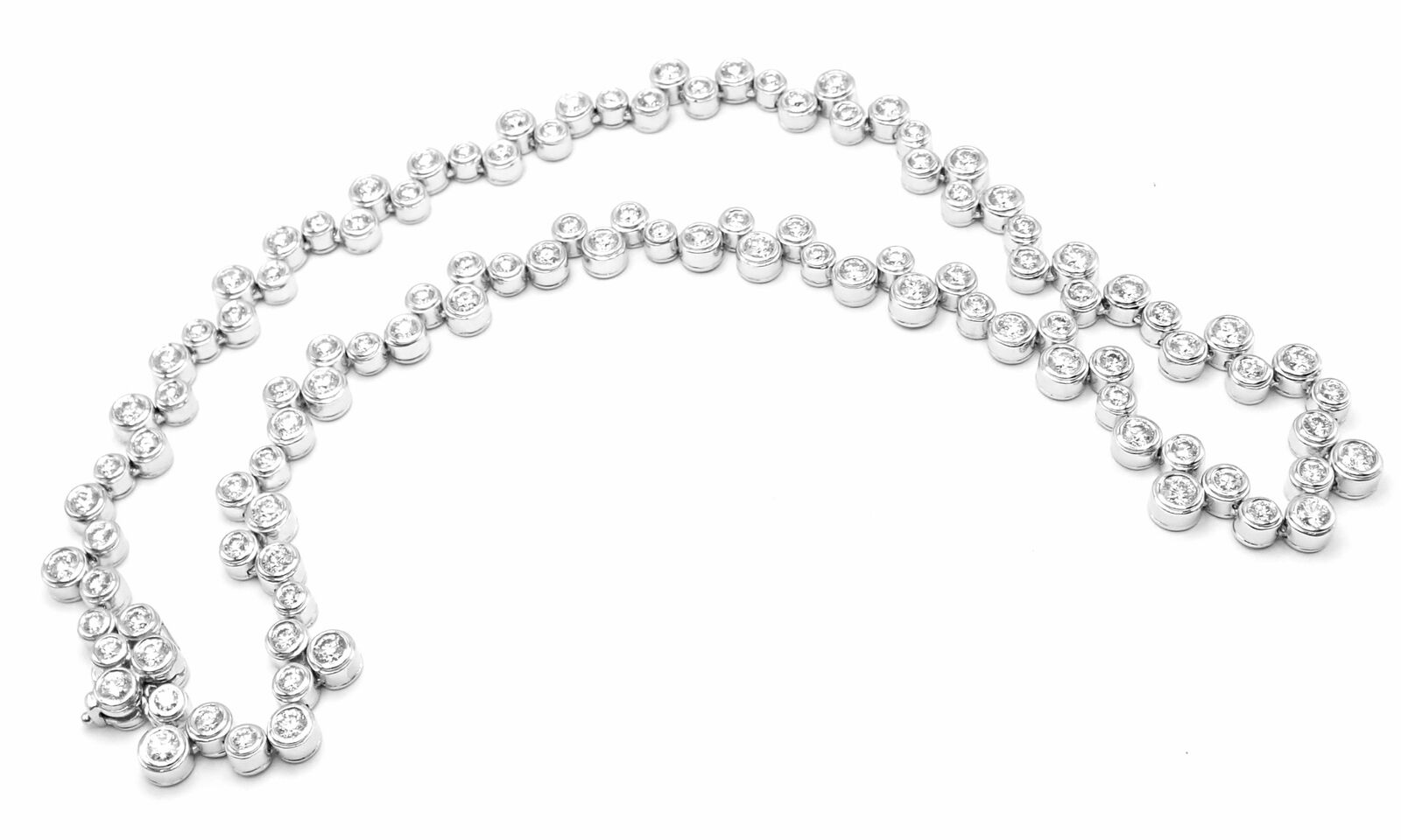 Authentic! Tiffany & Co Bubbles Platinum 10ct Diamond Necklace | Fortrove