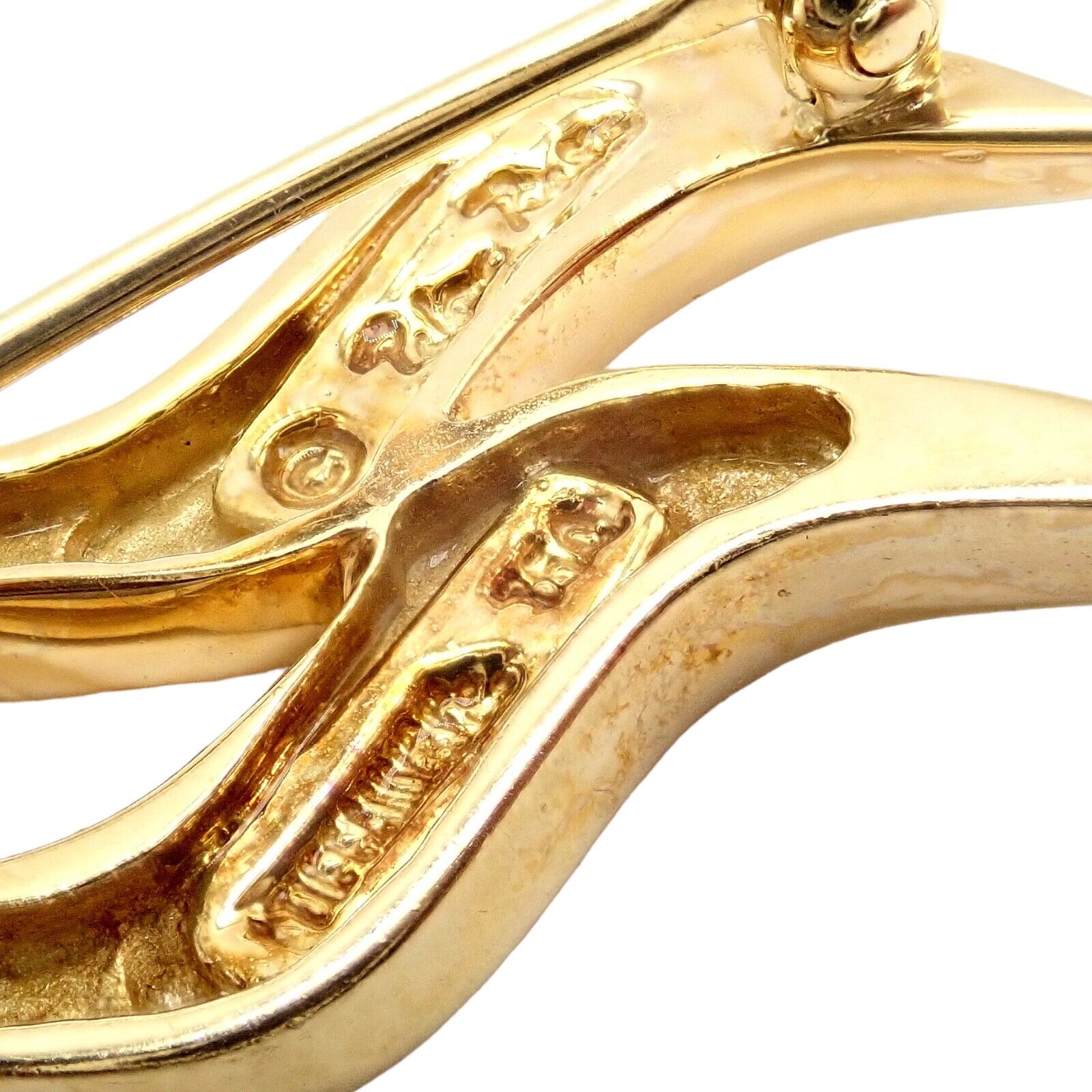 Authentic! Tiffany & Co 18k Yellow Gold Picasso Zodiac Aquarius Brooch Pin | Fortrove