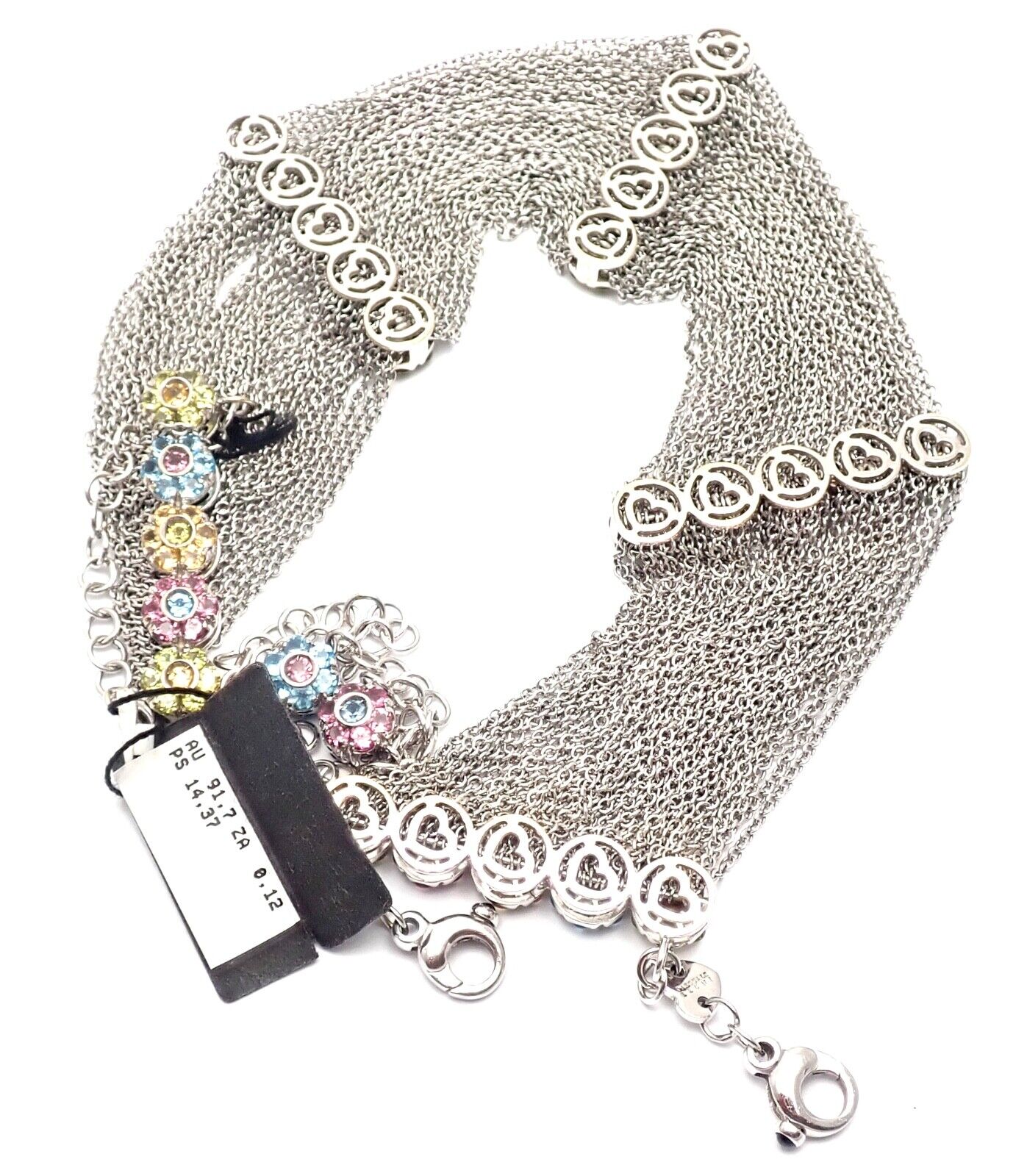 New! Authentic Pasquale Bruni 18k Gold Citrine Topaz Peridot Choker Necklace | Fortrove