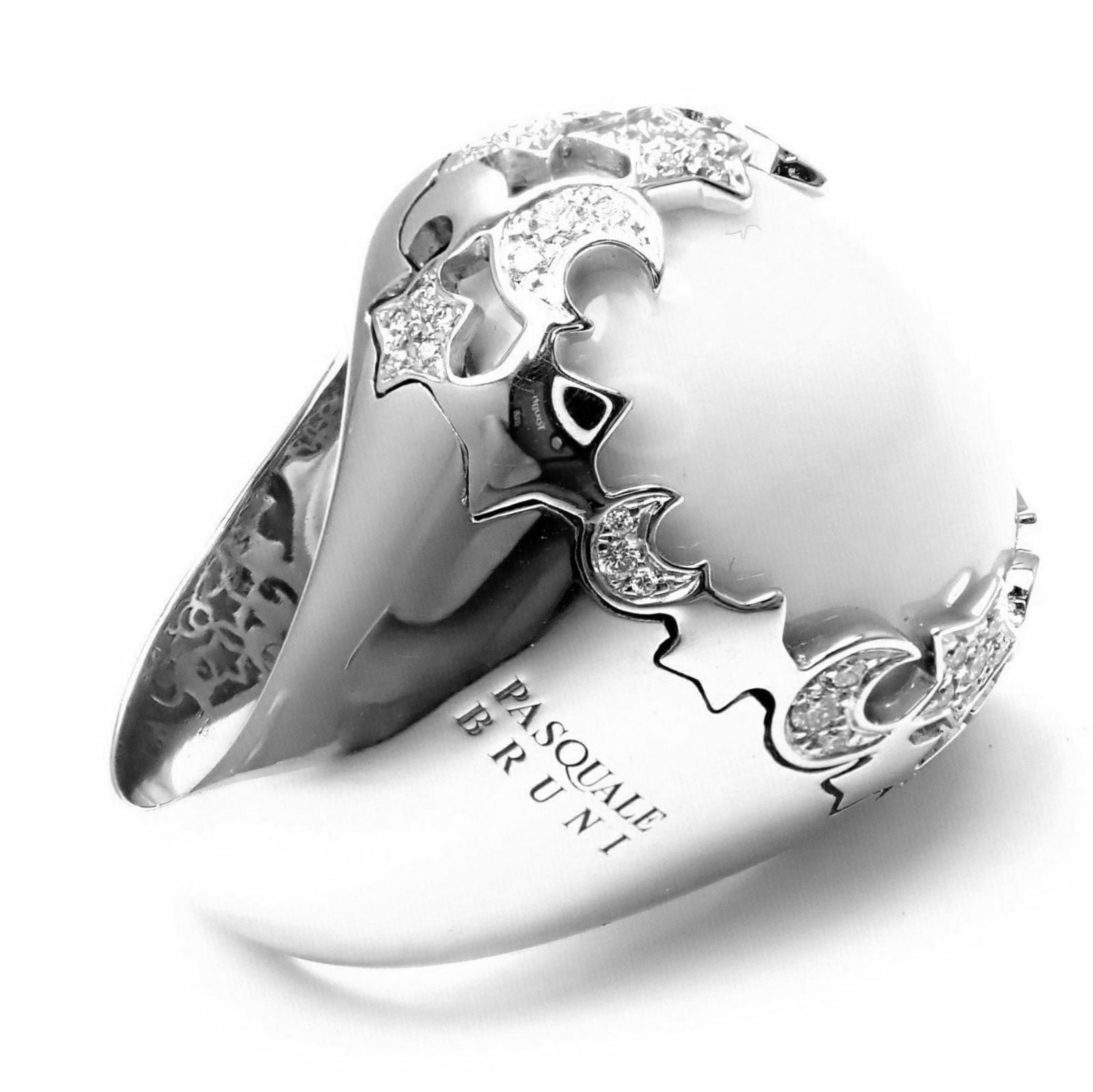 Pasquale Bruni 18k White Gold .65ctw Diamond Cielo Stars Ring sz 12 | Fortrove