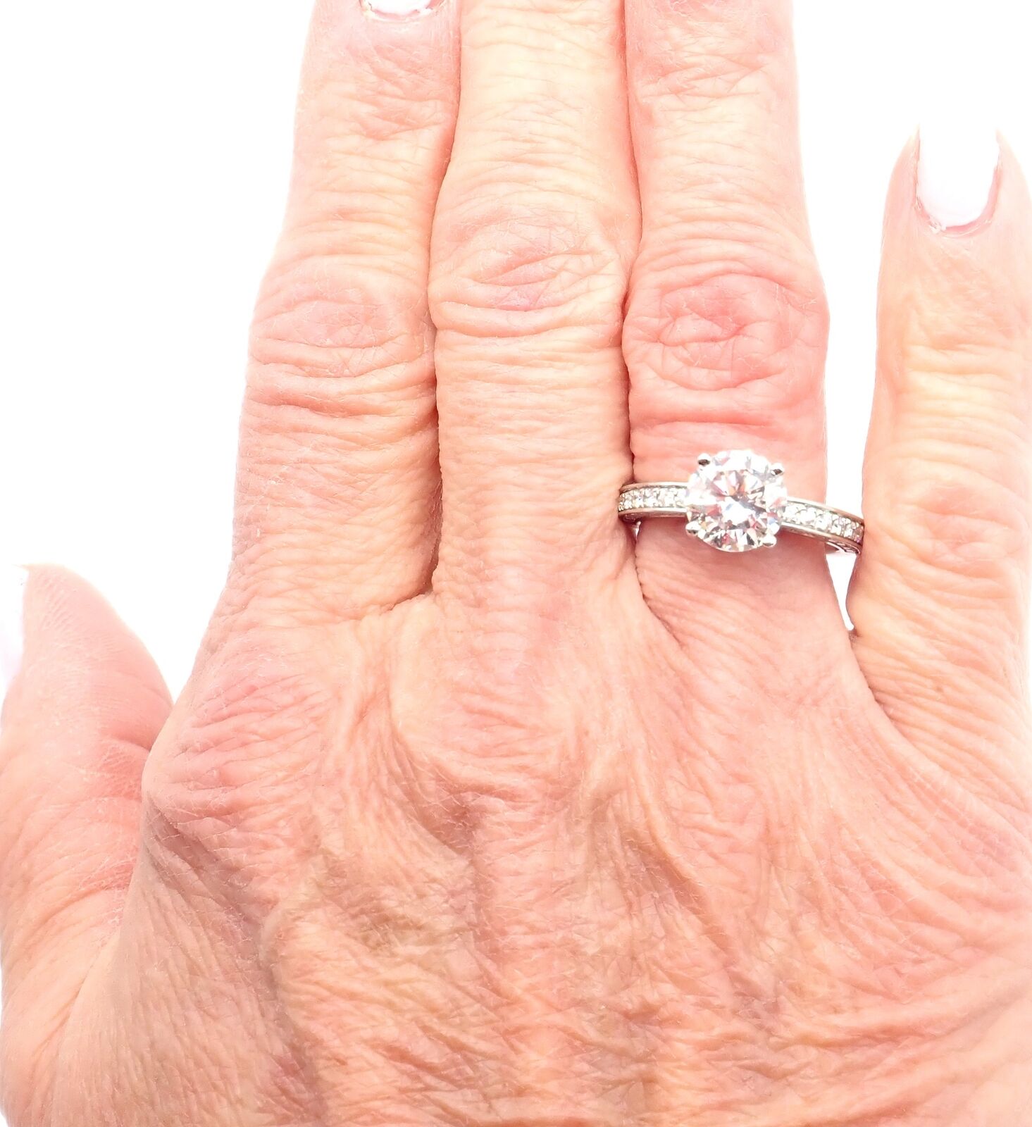 Authentic! Bulgari Bvlgari Platinum 4.04ct VS1 F Diamond Engagement Ring GIA | Fortrove