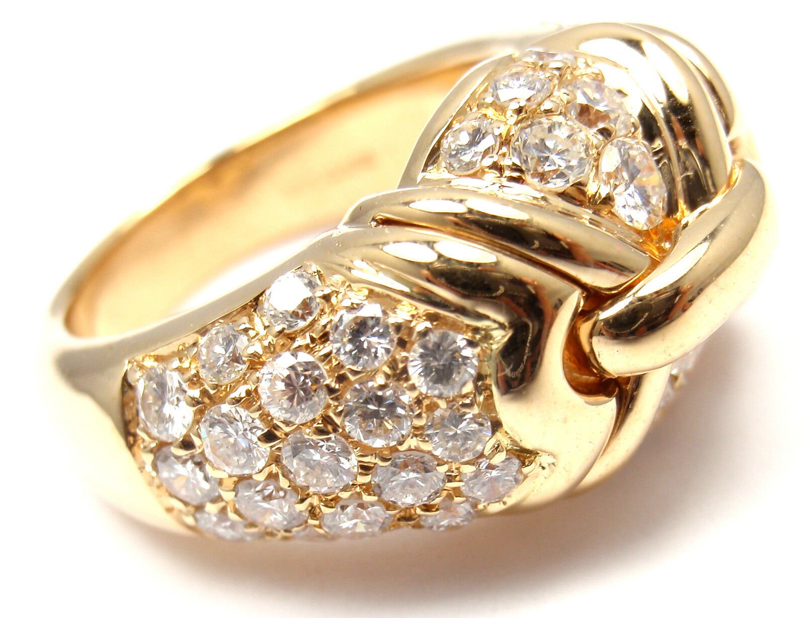 Bulgari Jewelry & Watches:Fine Jewelry:Rings Rare! Authentic Bvlgari Bulgari 18K Yellow Gold 2ct Diamond Ring