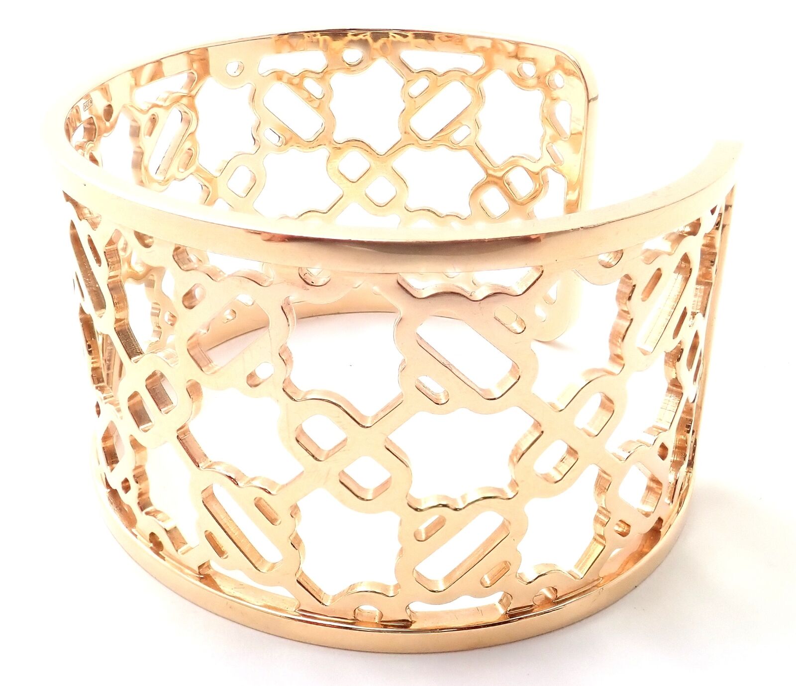 Hermes Jewelry & Watches:Fine Jewelry:Bracelets & Charms Authentic! Hermes 18k Rose Gold Chaine d'Ancre Passerelle Cuff Bangle Bracelet