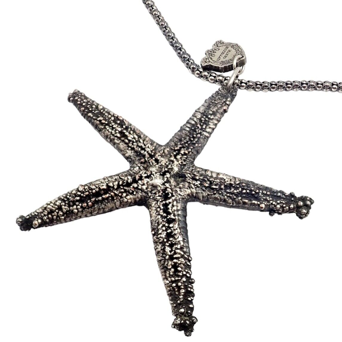 Rare! Vintage Mario Buccellati Silver Large Starfish Statement Necklace | Fortrove