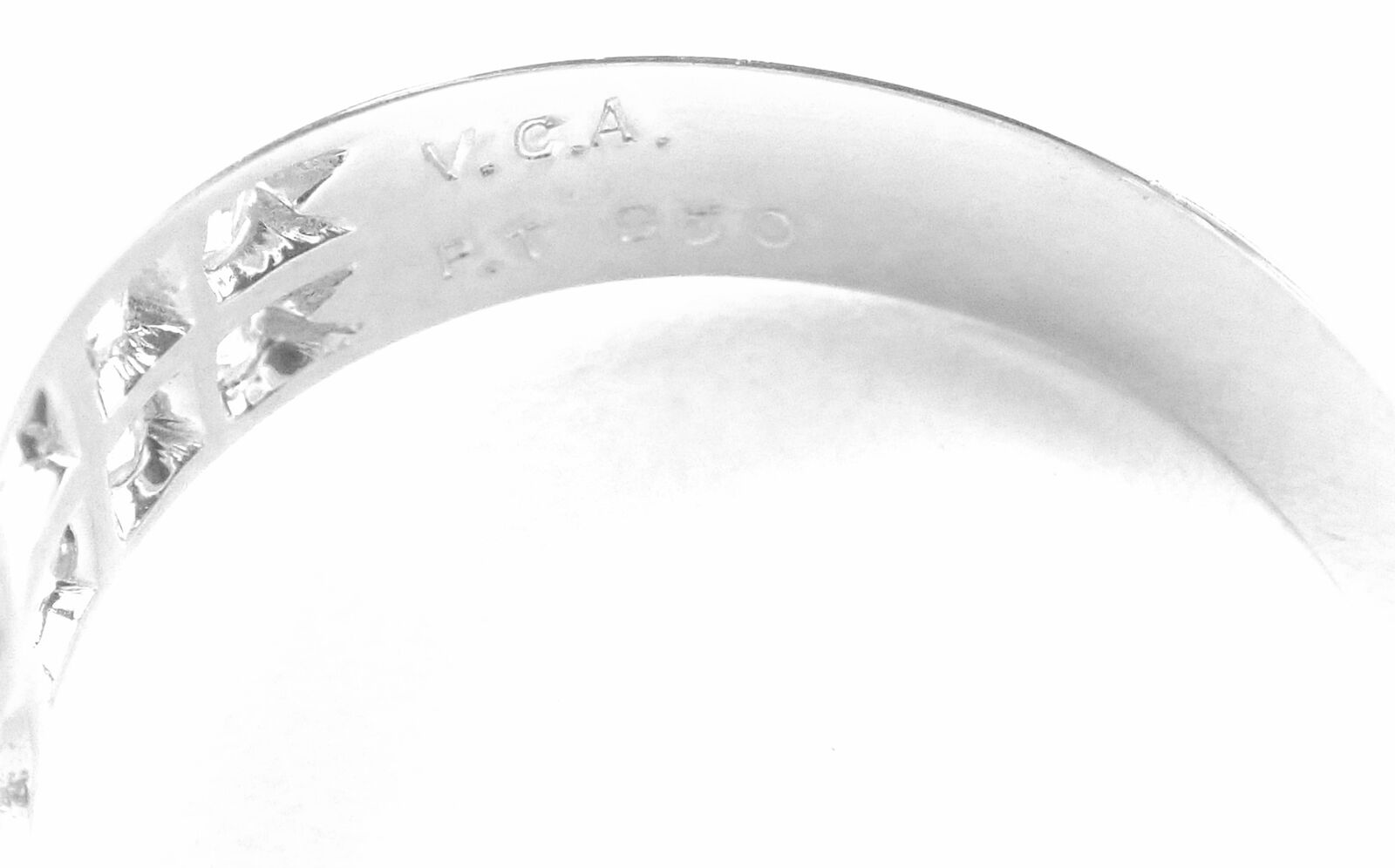 Authentic! Van Cleef & Arpels Platinum Diamond Fleurette Flower Ring | Fortrove