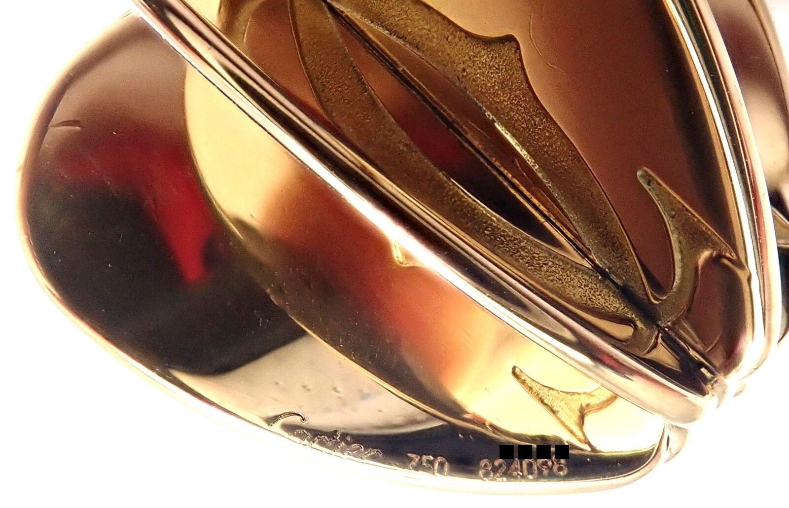 Authentic! Cartier 18k Yellow Gold Double C Apple Heart Pendant Chain Necklace | Fortrove