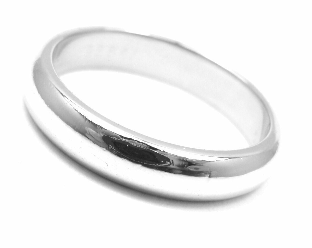 Authentic! Cartier Platinum Wedding 3 MM Band Ring Size 48 US 4.5 | Fortrove