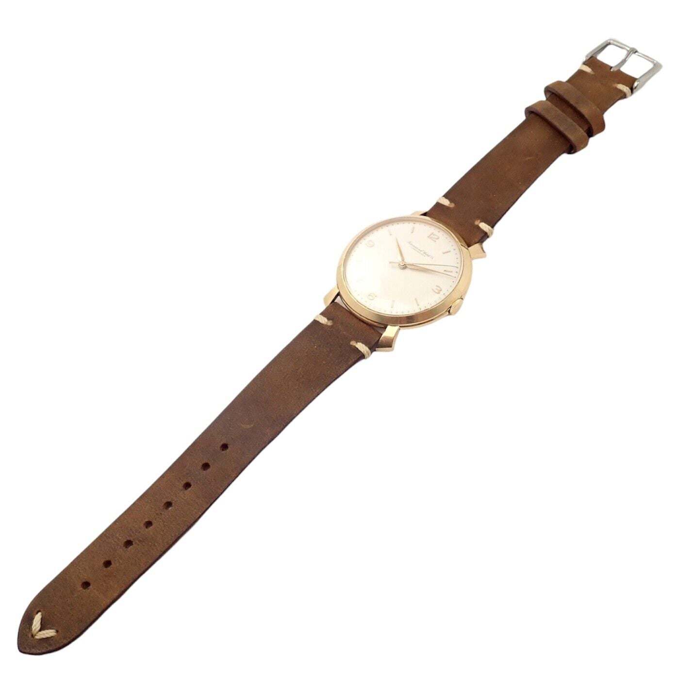 Authentic! IWC Schaffhausen International Watch Co 18k Yellow Gold Manual Watch | Fortrove
