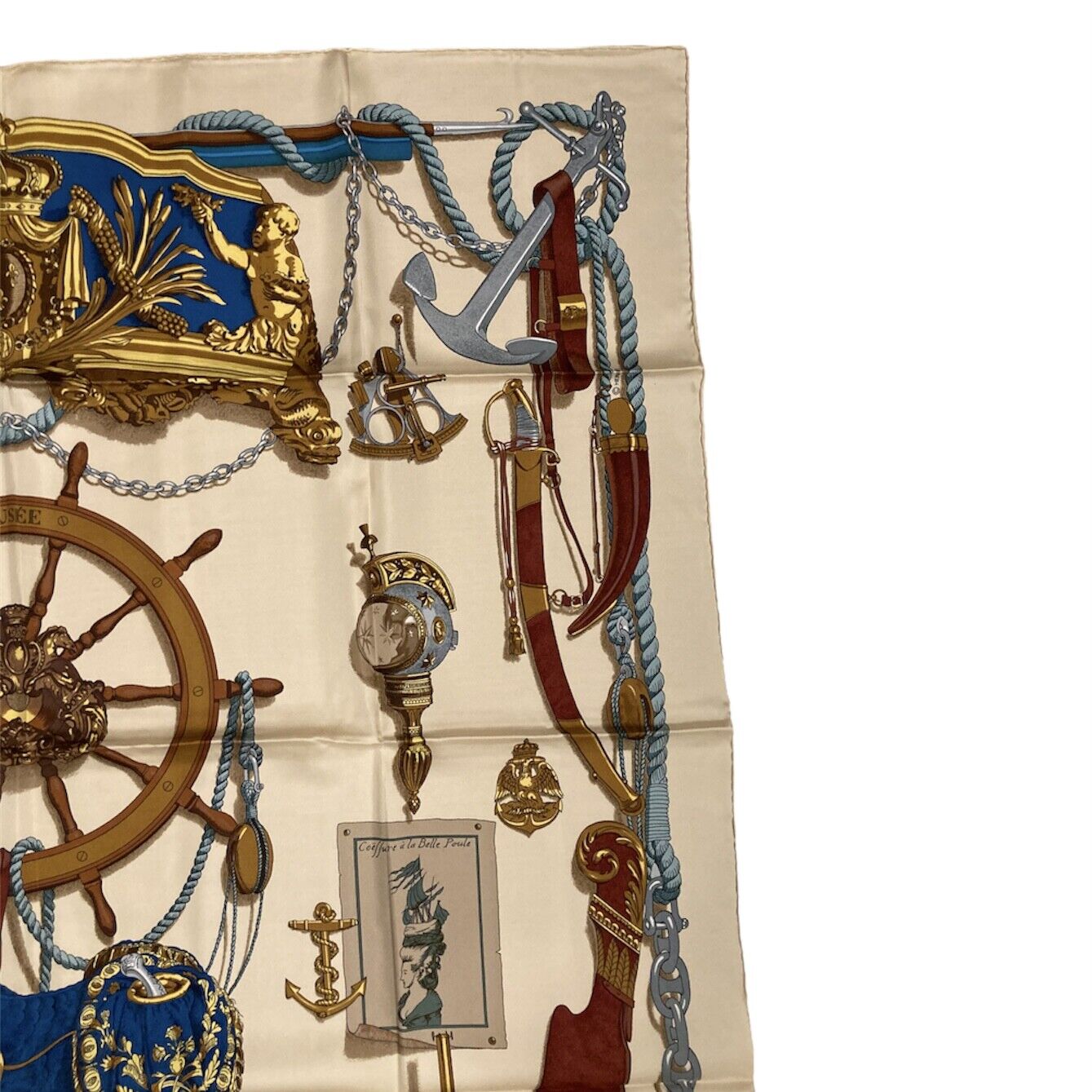 Authentic RARE! Hermes Musee Museum Vintage 90cm Silk Scarf | Fortrove
