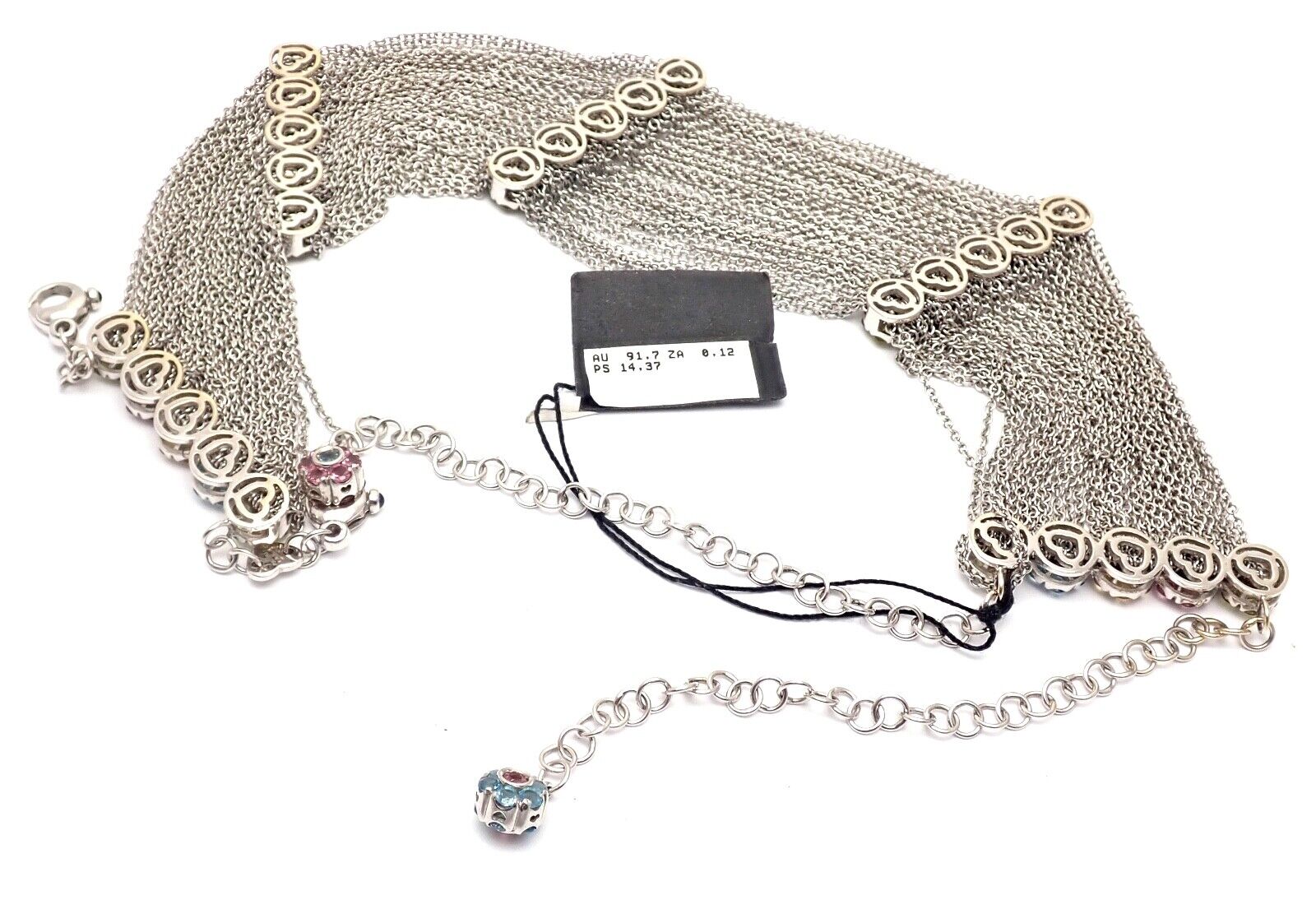 New! Authentic Pasquale Bruni 18k Gold Citrine Topaz Peridot Choker Necklace | Fortrove