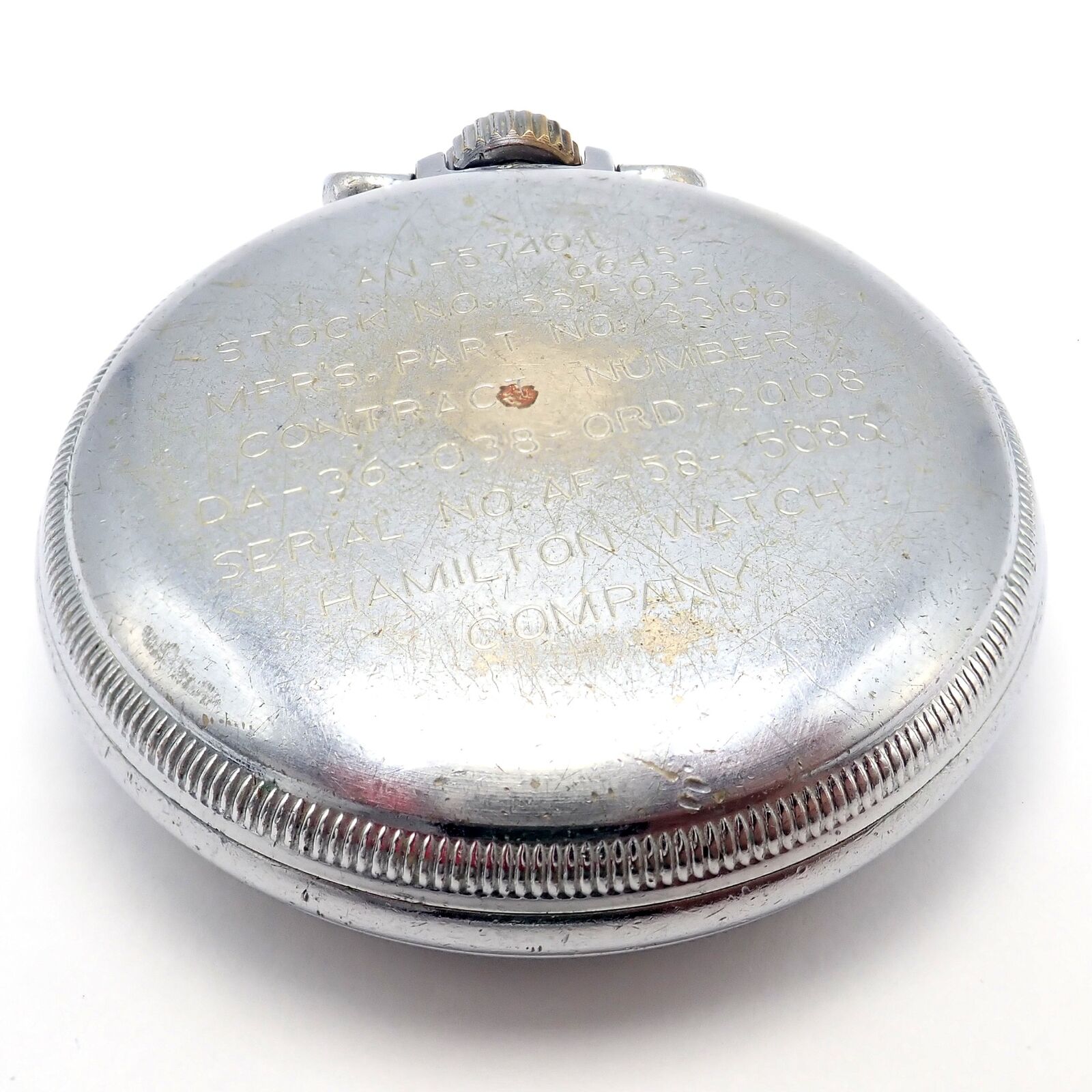 Hamilton GCT Pocket Watch 22 Jewels Dates To 1942 Keeps Exceptional Time 4992B | Fortrove