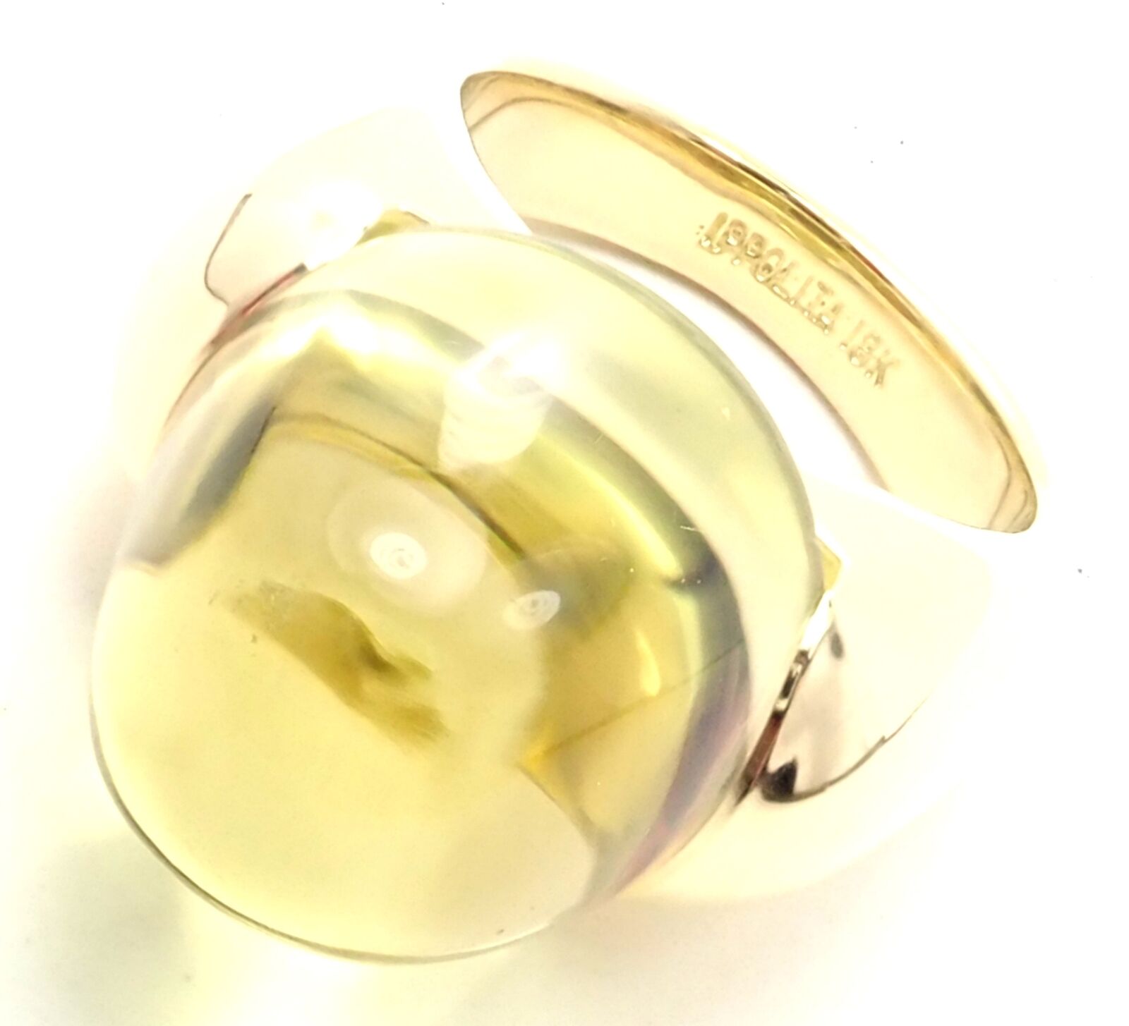 Authentic! Ippolita 18k Yellow Gold Lemon Citrine Ring | Fortrove
