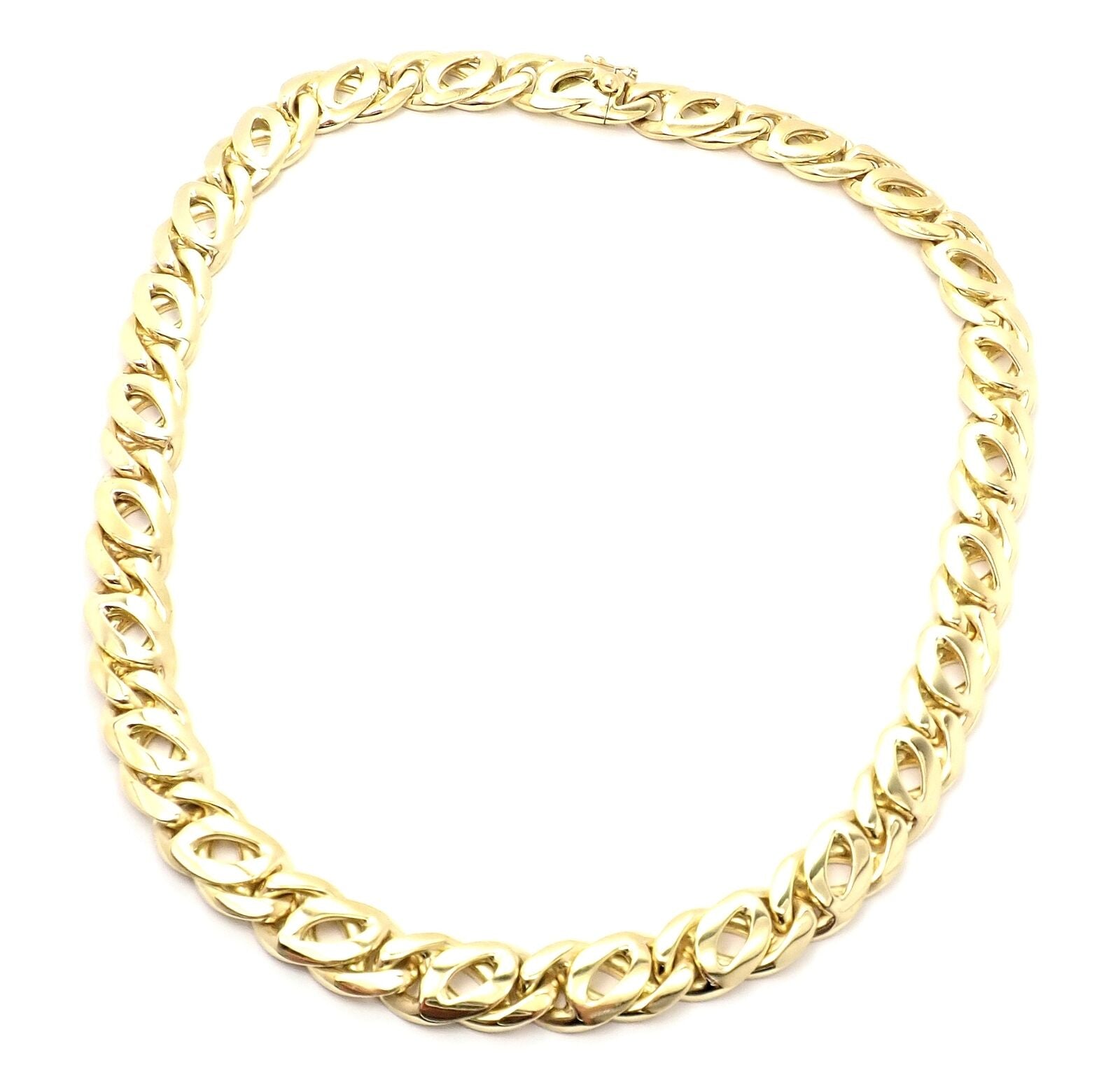 Rare! Authentic Vintage Cartier 18k Yellow Gold Link Chain Necklace | Fortrove