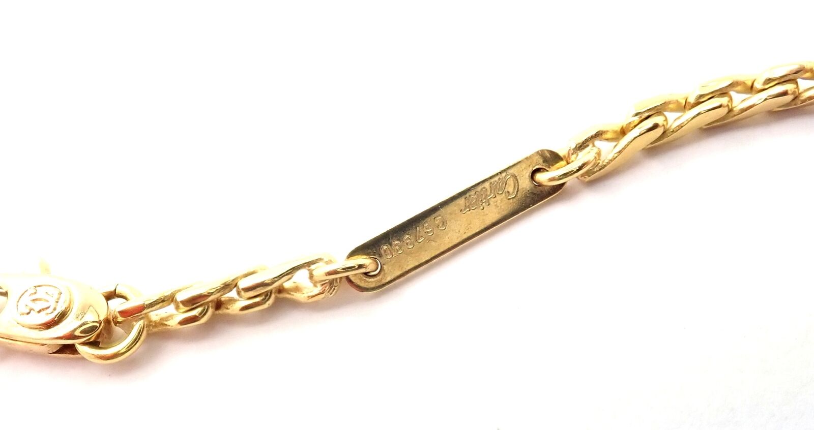 Authentic! Cartier 18k Yellow White Gold Double Heart Pendant S Chain Necklace | Fortrove