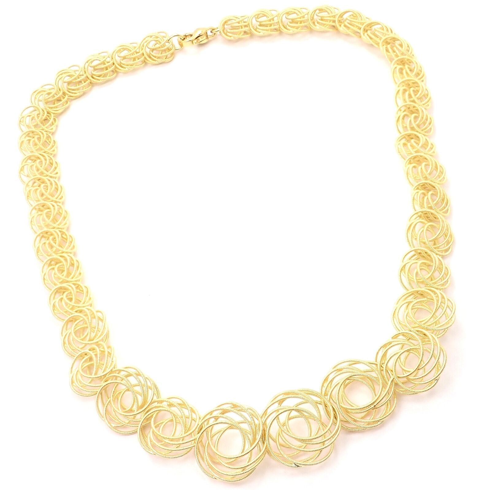 Italian 18kt Yellow Gold Graduated Cuban-Link Necklace