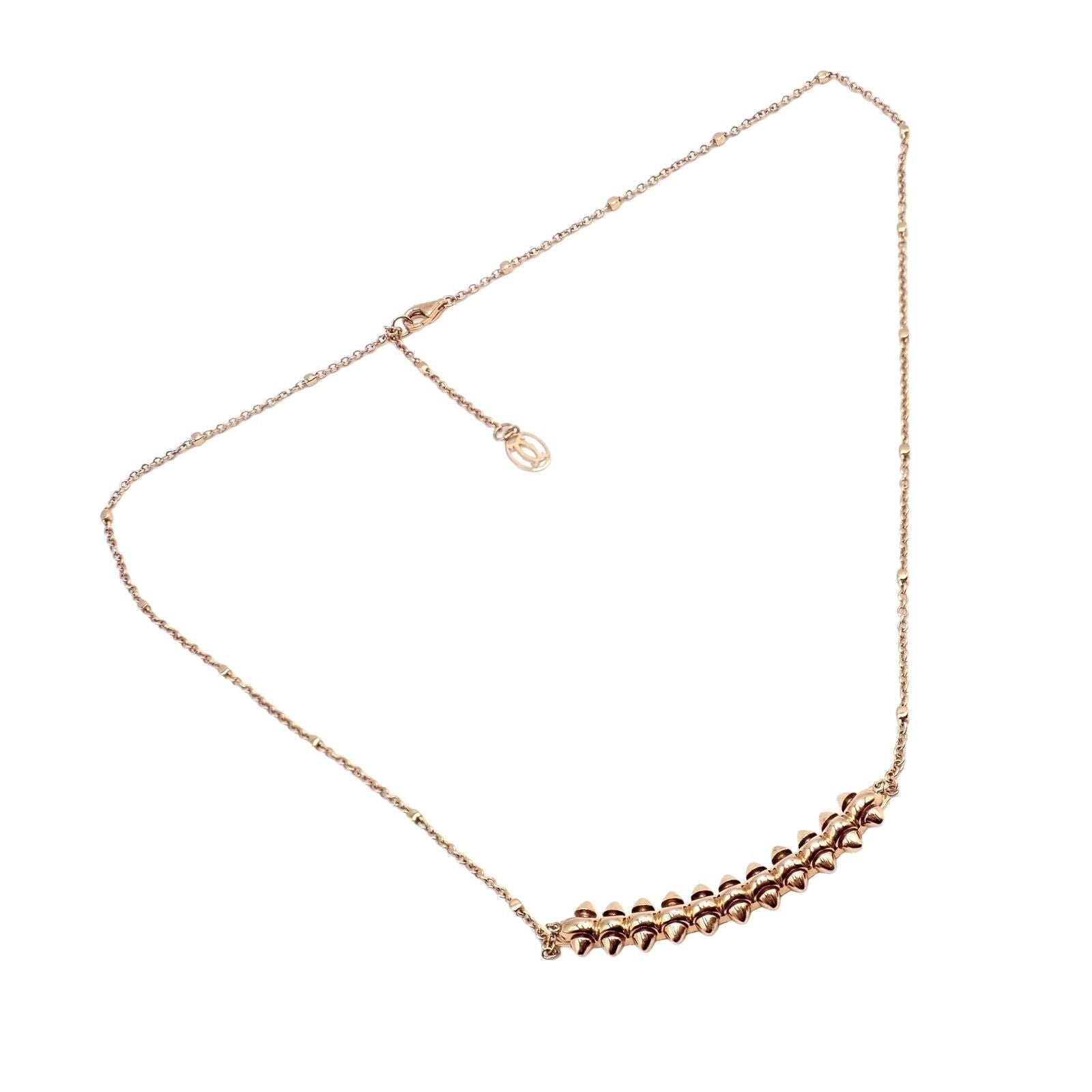 Authentic! Clash De Cartier 18k Rose Gold Large Necklace | Fortrove