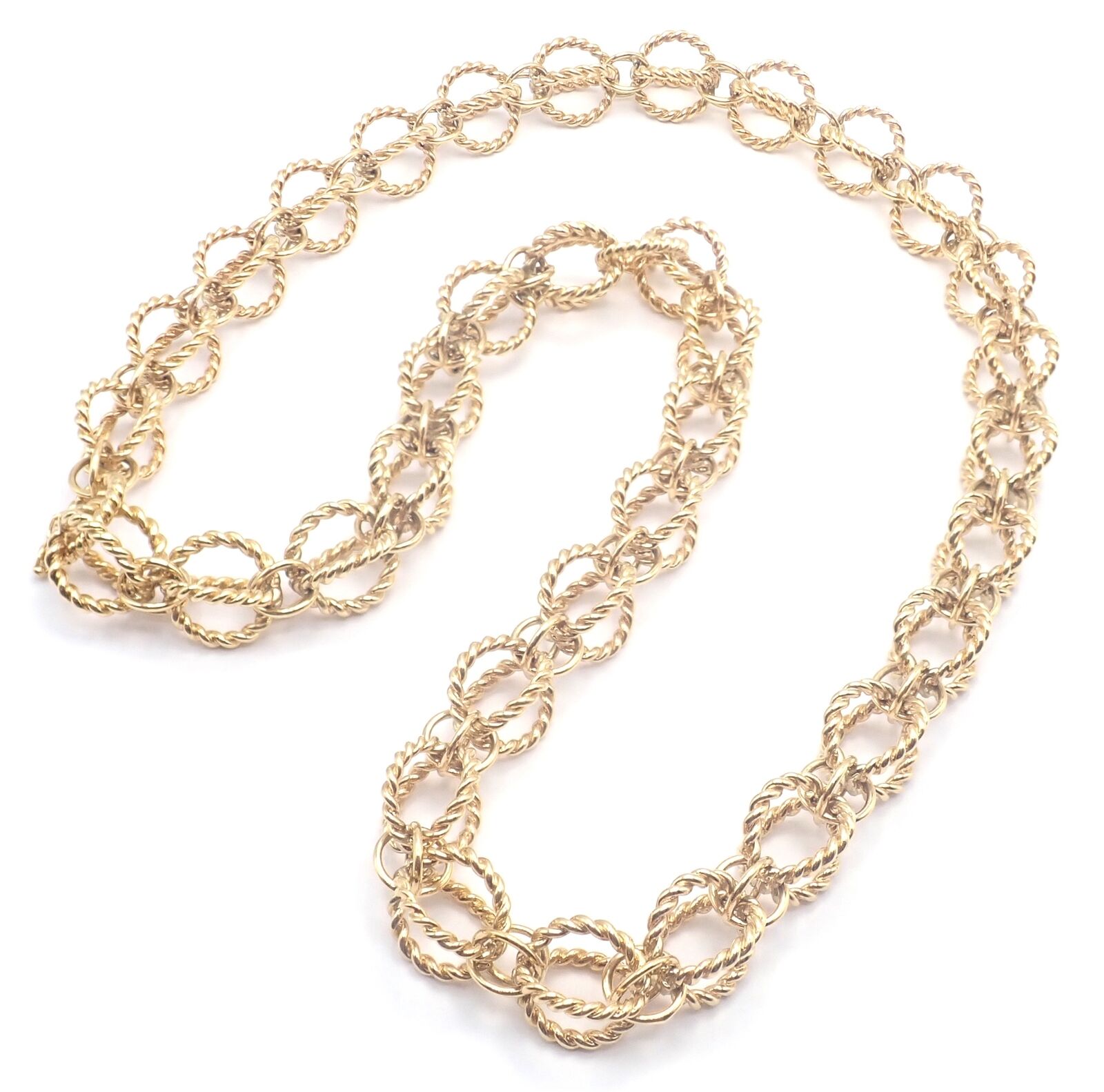 Tiffany & Co Schlumberger Circle Rope Necklace in 18K Gold