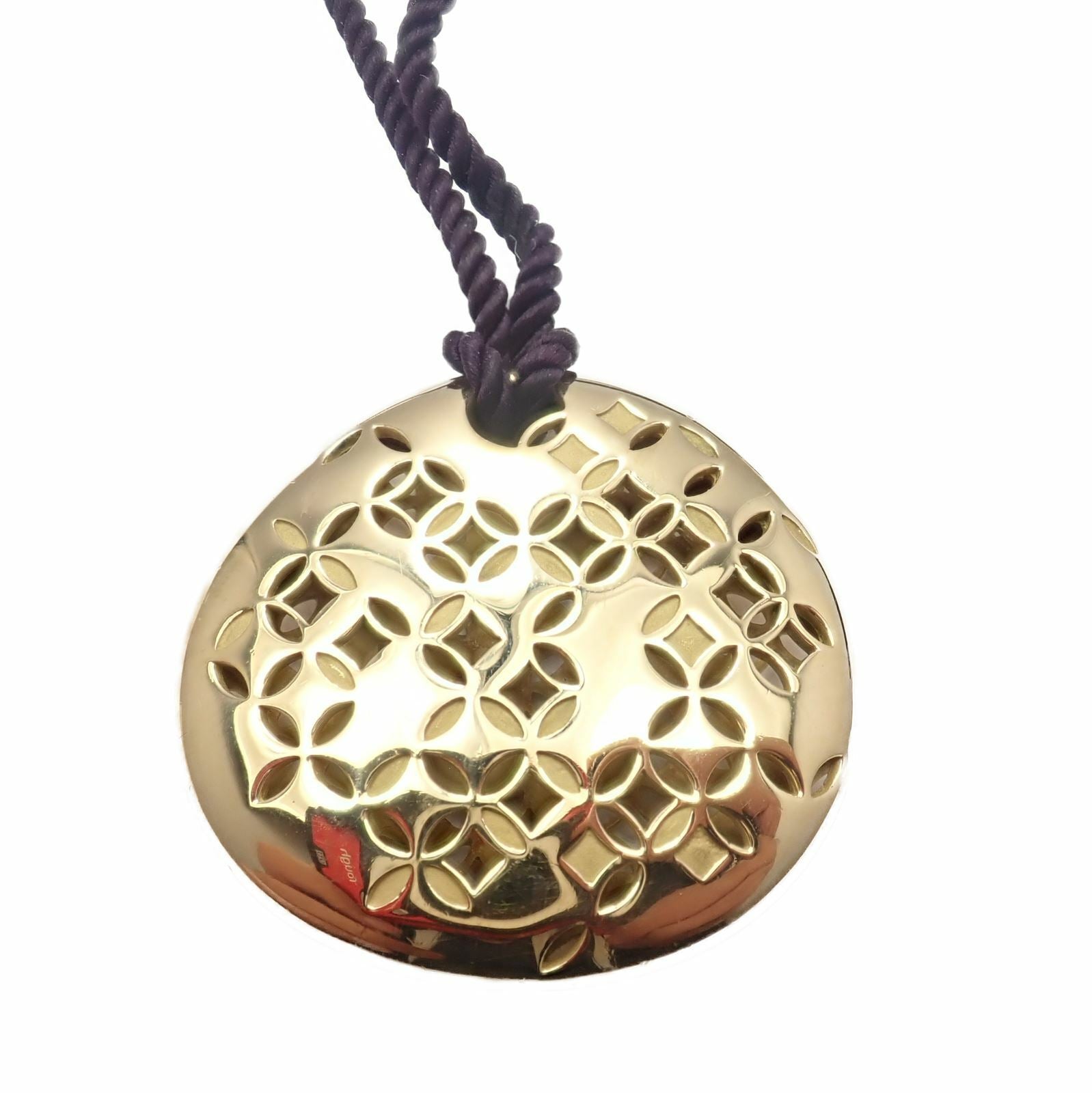 Rare! Louis Vuitton 18k Yellow Gold Large Pendant Necklace 27.8g | Fortrove