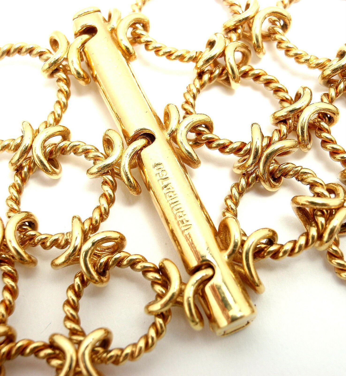Verdura Jewelry & Watches:Fine Jewelry:Necklaces & Pendants Authentic! Verdura Lace 18k Yellow Gold Necklace