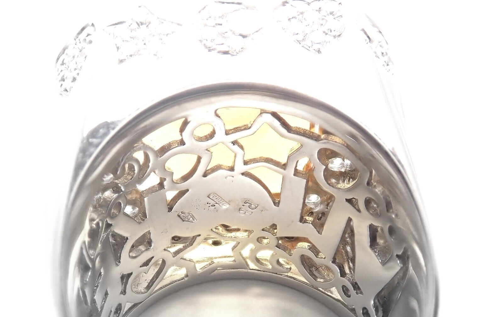 Authentic! Pasquale Bruni 18k White Gold Diamond Citrine Large Ring | Fortrove