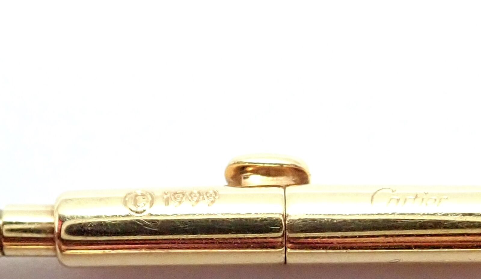 Authentic! Cartier 18k Yellow Gold Double C Apple Heart Pendant Chain Necklace | Fortrove