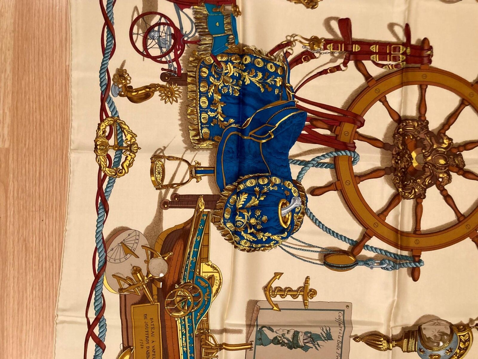 Authentic RARE! Hermes Musee Museum Vintage 90cm Silk Scarf | Fortrove