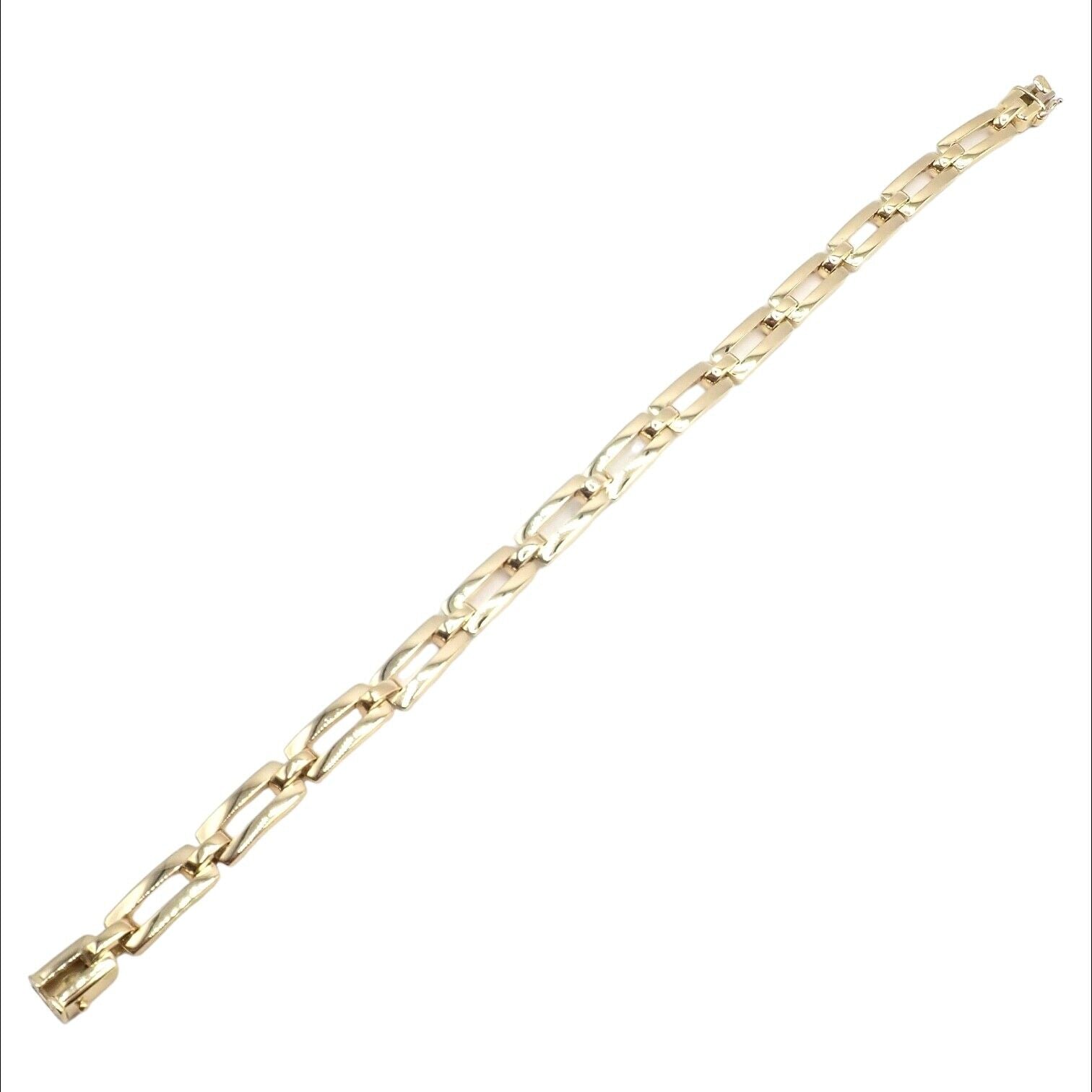 Authentic! Cartier Vintage 18k Yellow Gold Link Bracelet 1993 | Fortrove