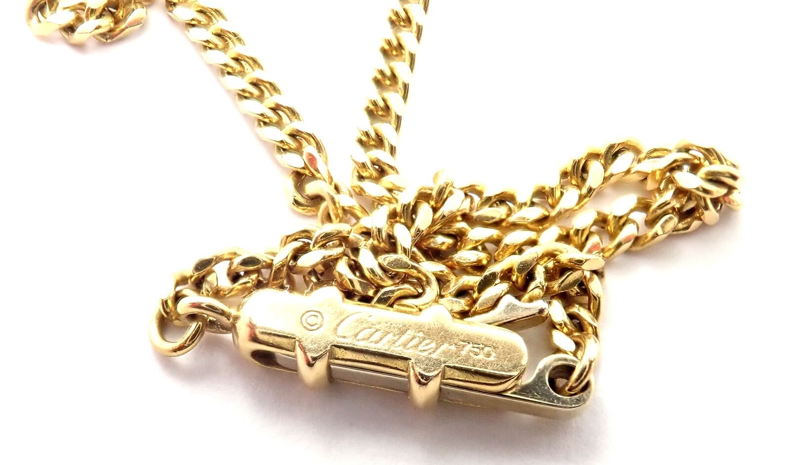 Authentic! Cartier 18k Yellow Gold 2ct Diamond Pavé Large Heart Pendant Necklace | Fortrove