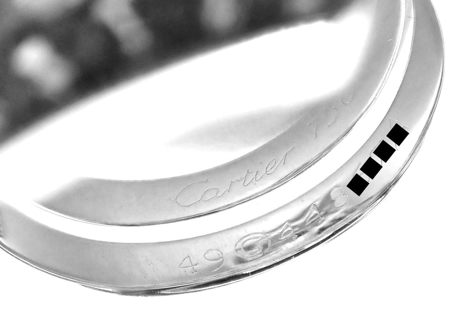 Authentic! Cartier Le Baiser Du Dragon 18k White Gold Diamond Ruby Ring Paper | Fortrove