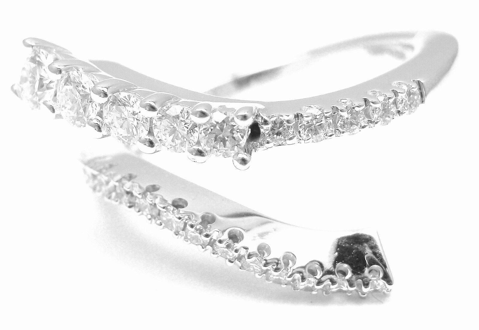 New! Authentic Damiani EDEN 18k White Gold Diamond Band Ring | Fortrove