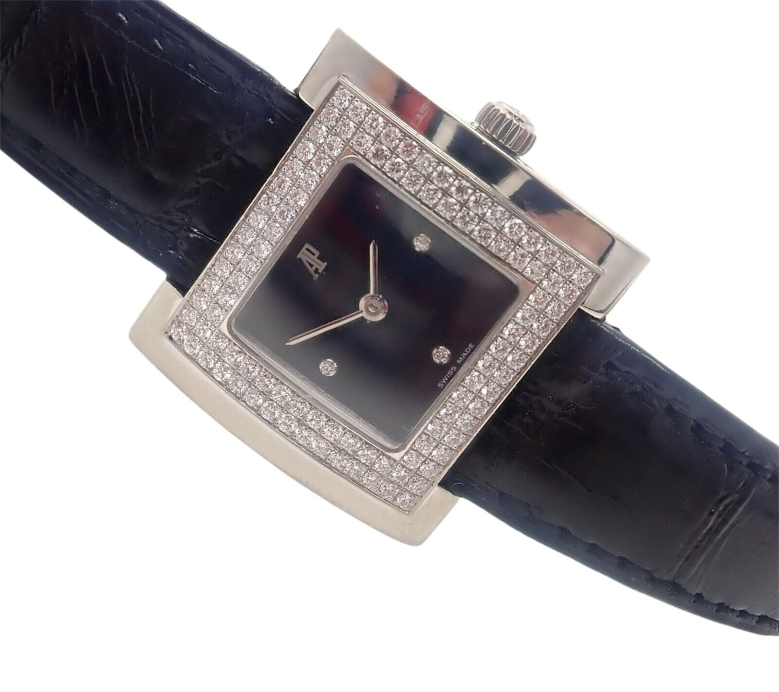 Audemars Piguet Jewelry & Watches:Watches, Parts & Accessories:Watches:Wristwatches Authentic! Vintage Audemars Piguet 18k White Gold 1.15ct Diamond Ladies Watch