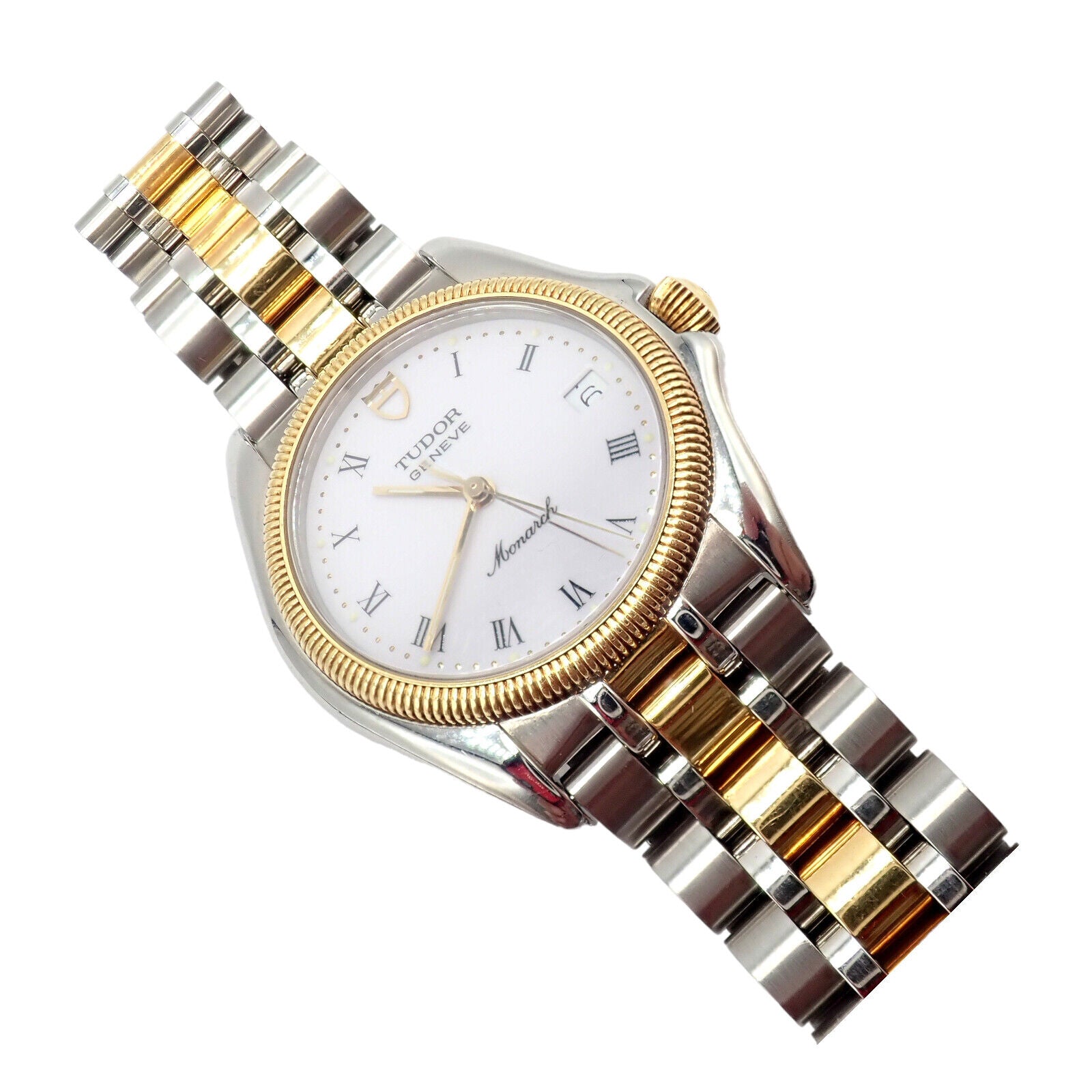 Authentic Vintage! 1991 Tudor Stainless Steel Two Tone Quartz Watch 15733 | Fortrove