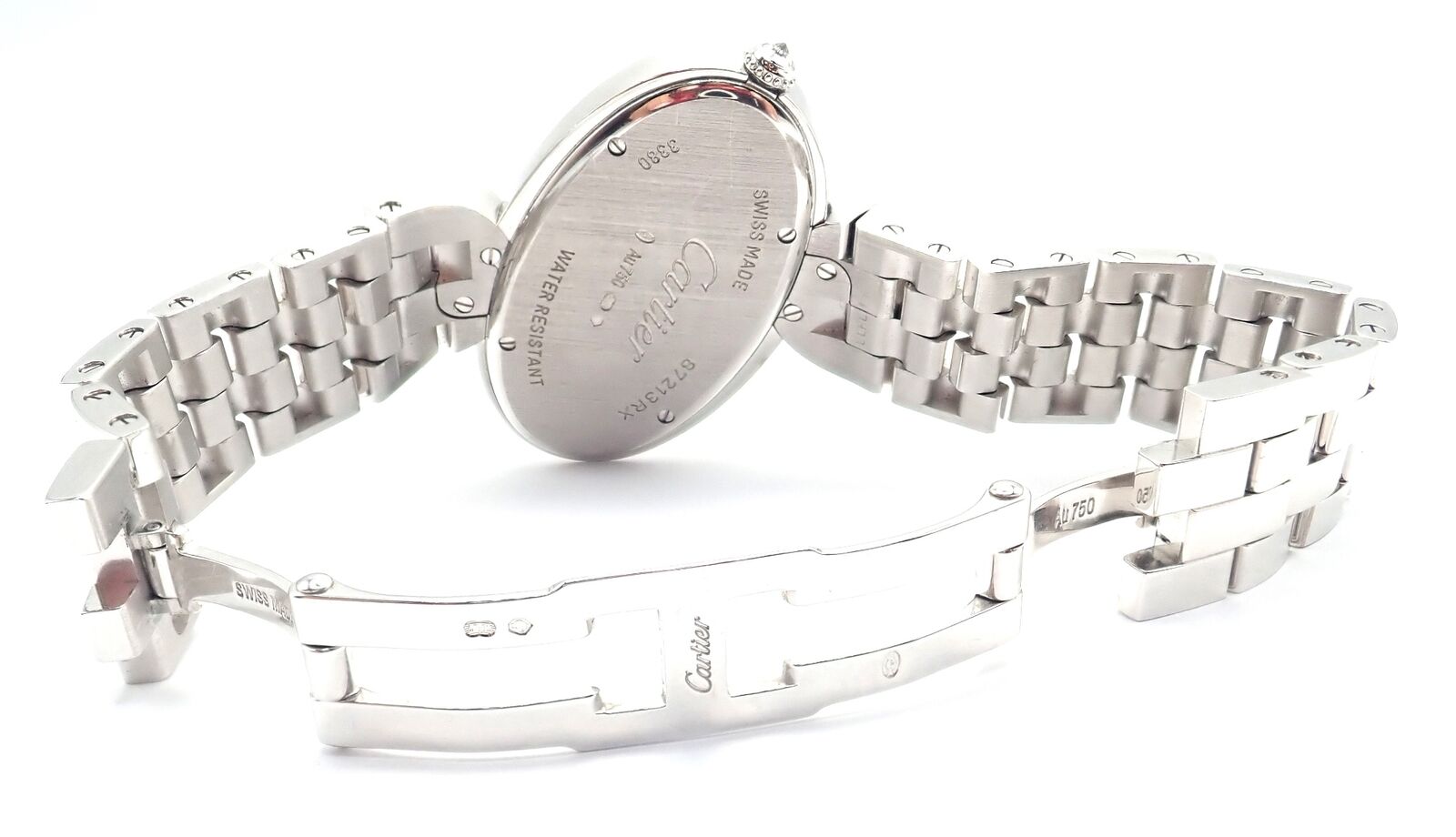 Authentic! Cartier Delices de Cartier 18k White Gold Diamond Quartz Watch 3380 | Fortrove